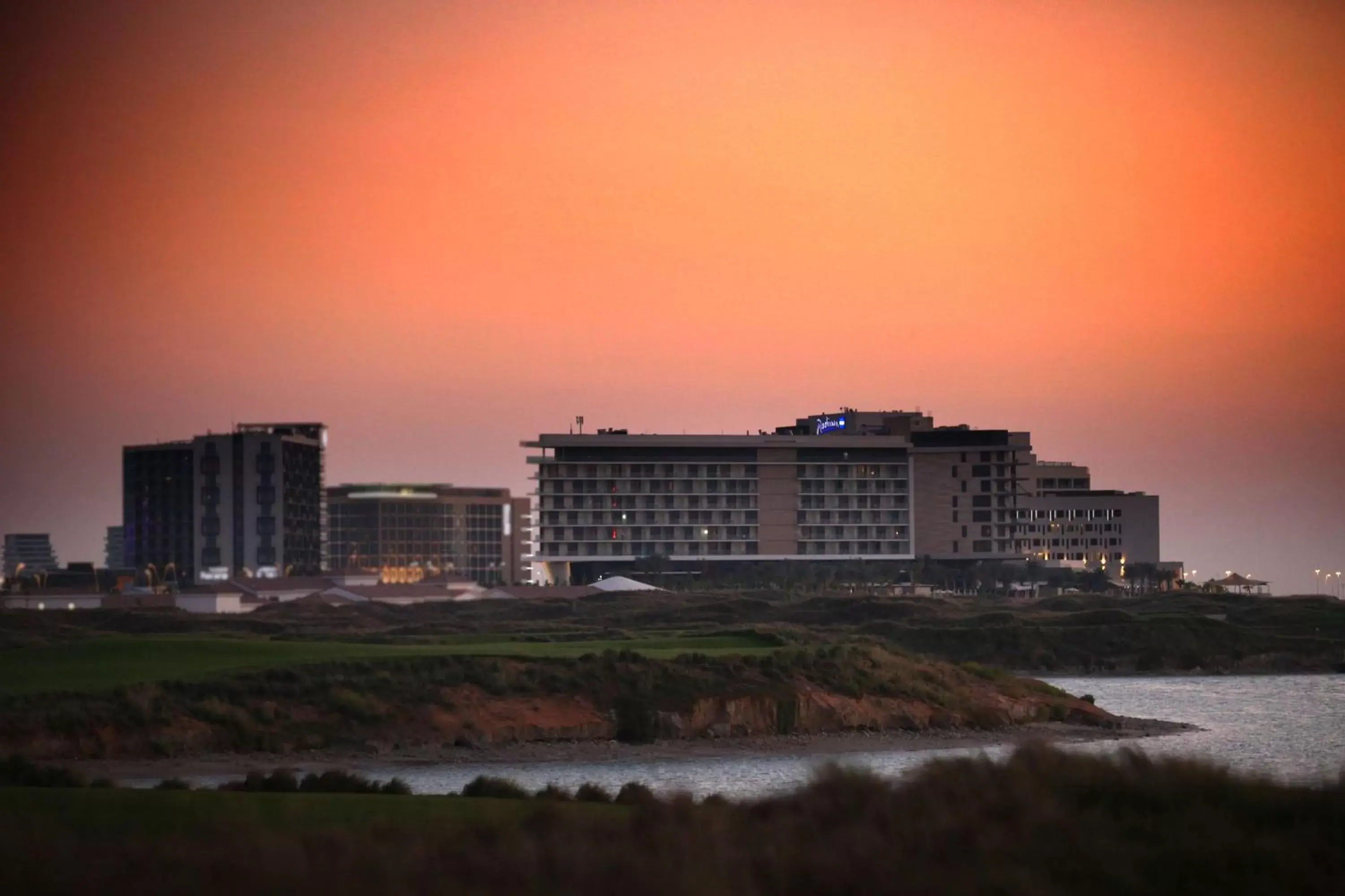 Sunset in Radisson Blu Hotel, Abu Dhabi Yas Island