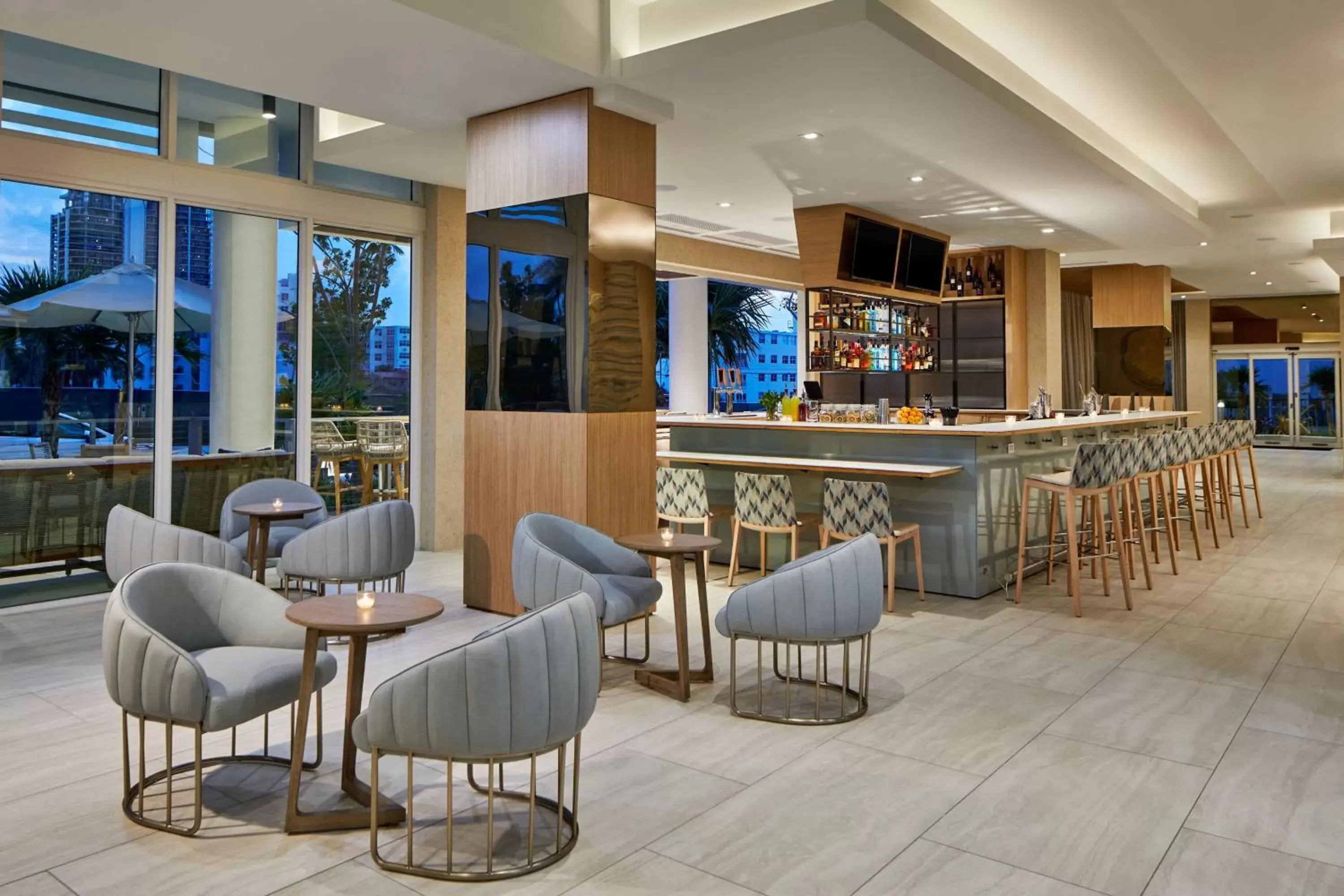 Lounge or bar, Lounge/Bar in AC Hotel by Marriott Fort Lauderdale Beach