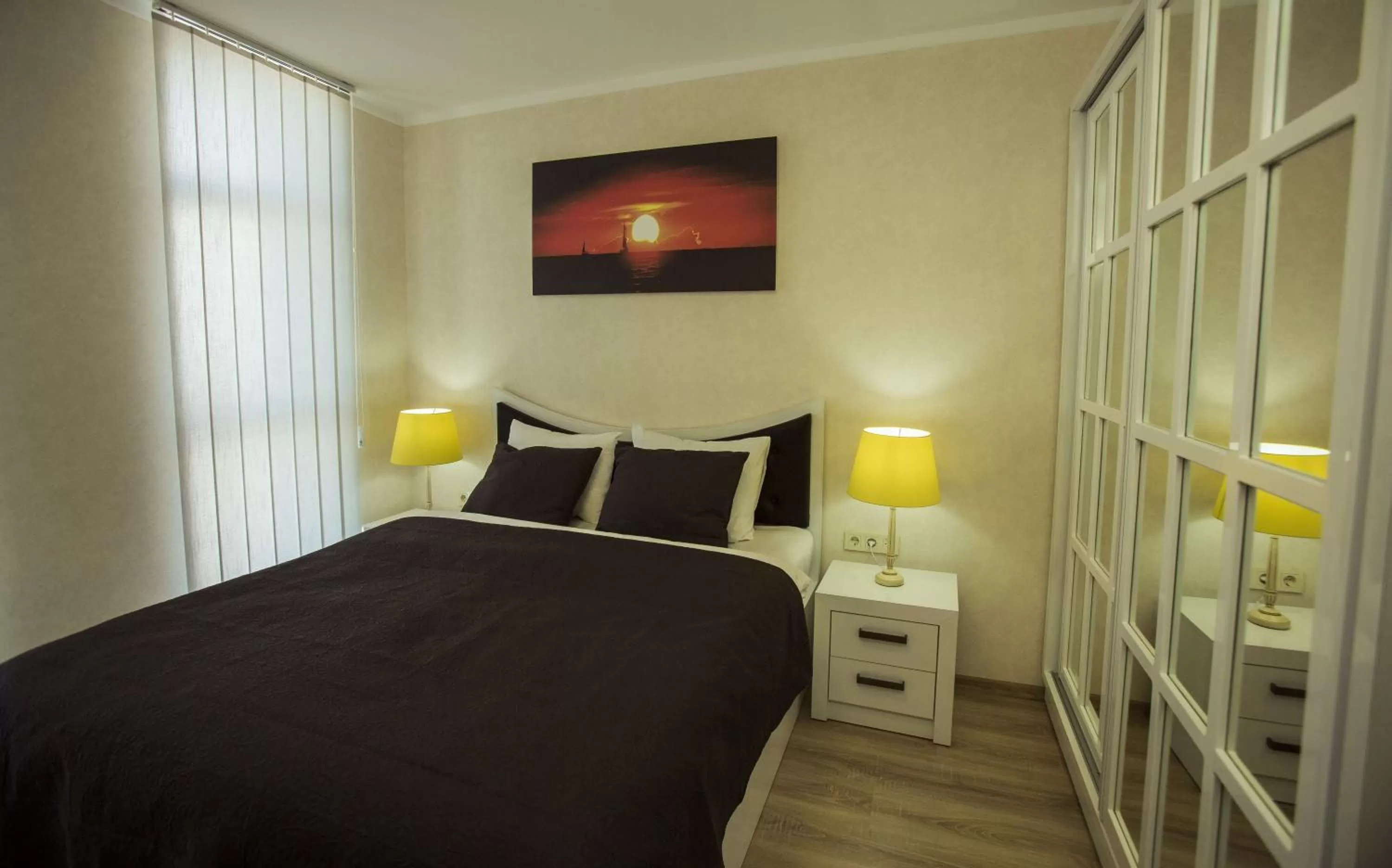 Bedroom, Bed in Aparthotel Holiday Lux Batumi