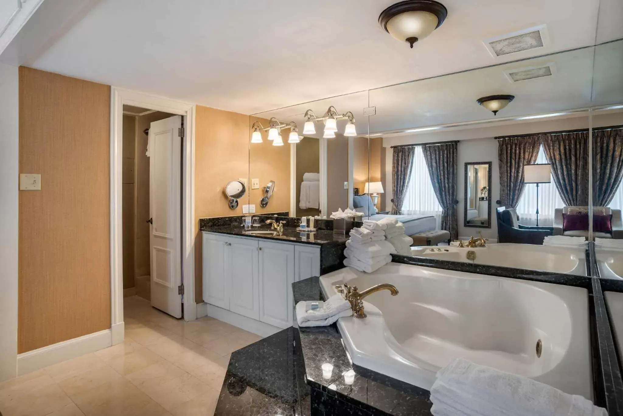 Bedroom, Bathroom in Omni Royal Orleans Hotel