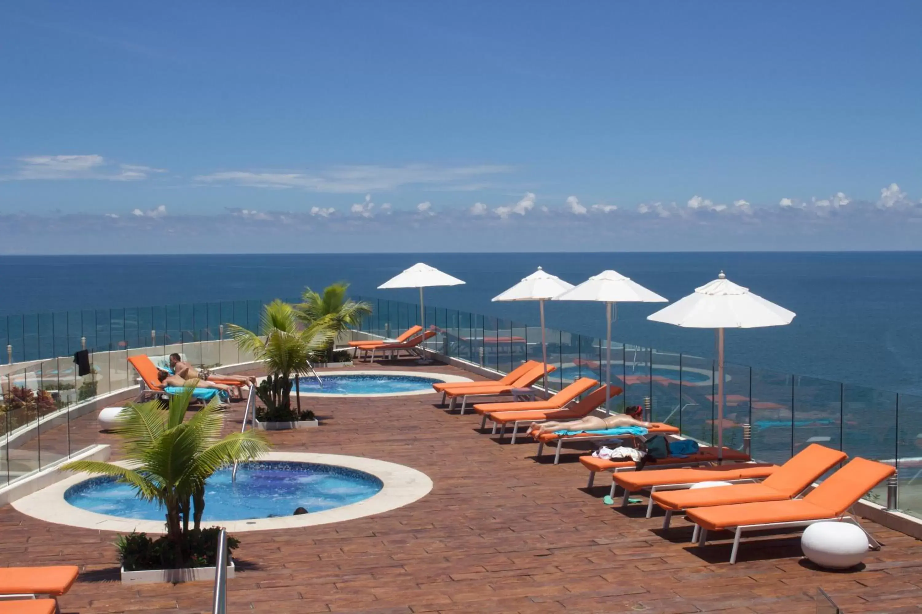 Balcony/Terrace, Pool View in Radisson Cartagena Ocean Pavillion Hotel