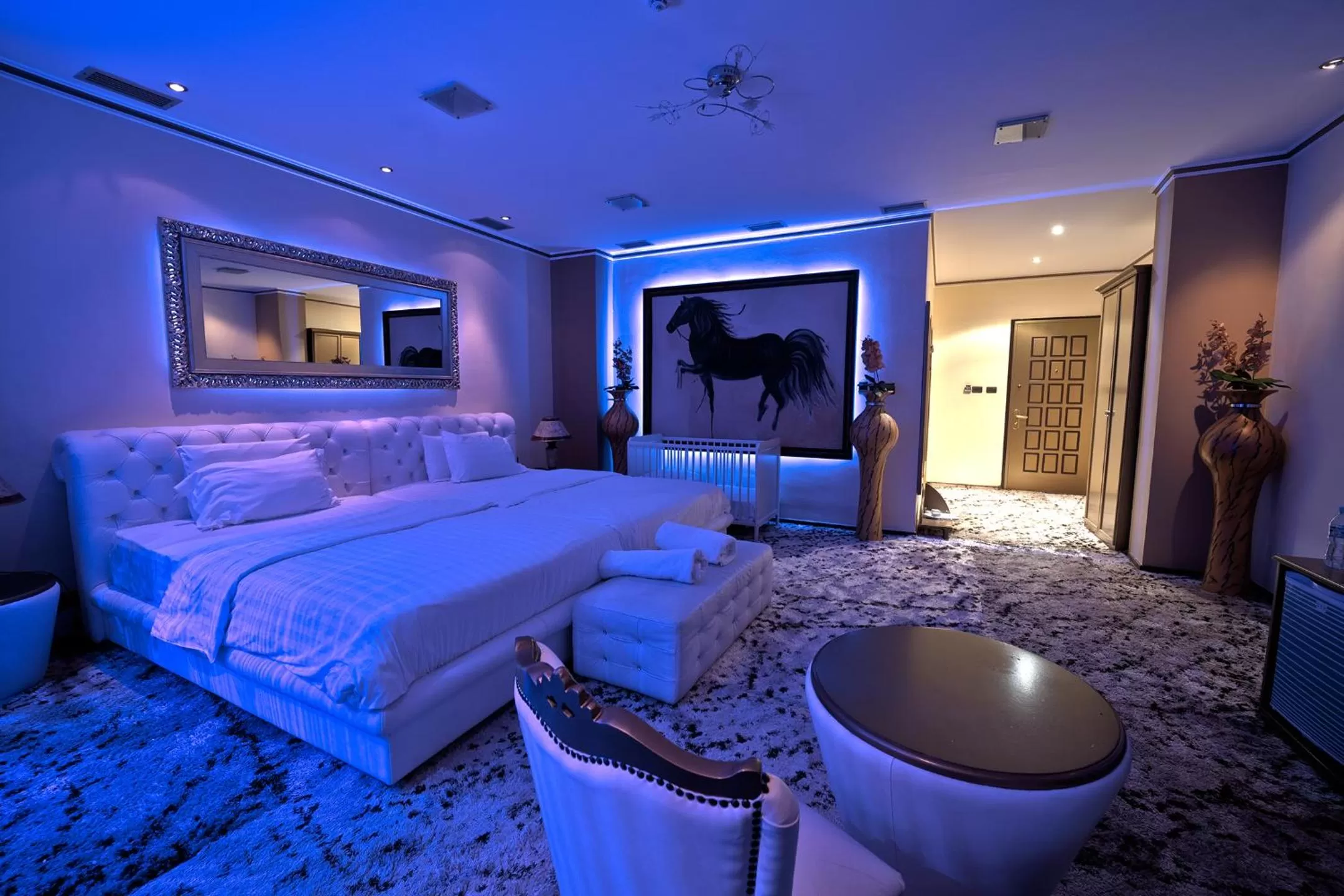 Bed in Hotel Rosa Blu