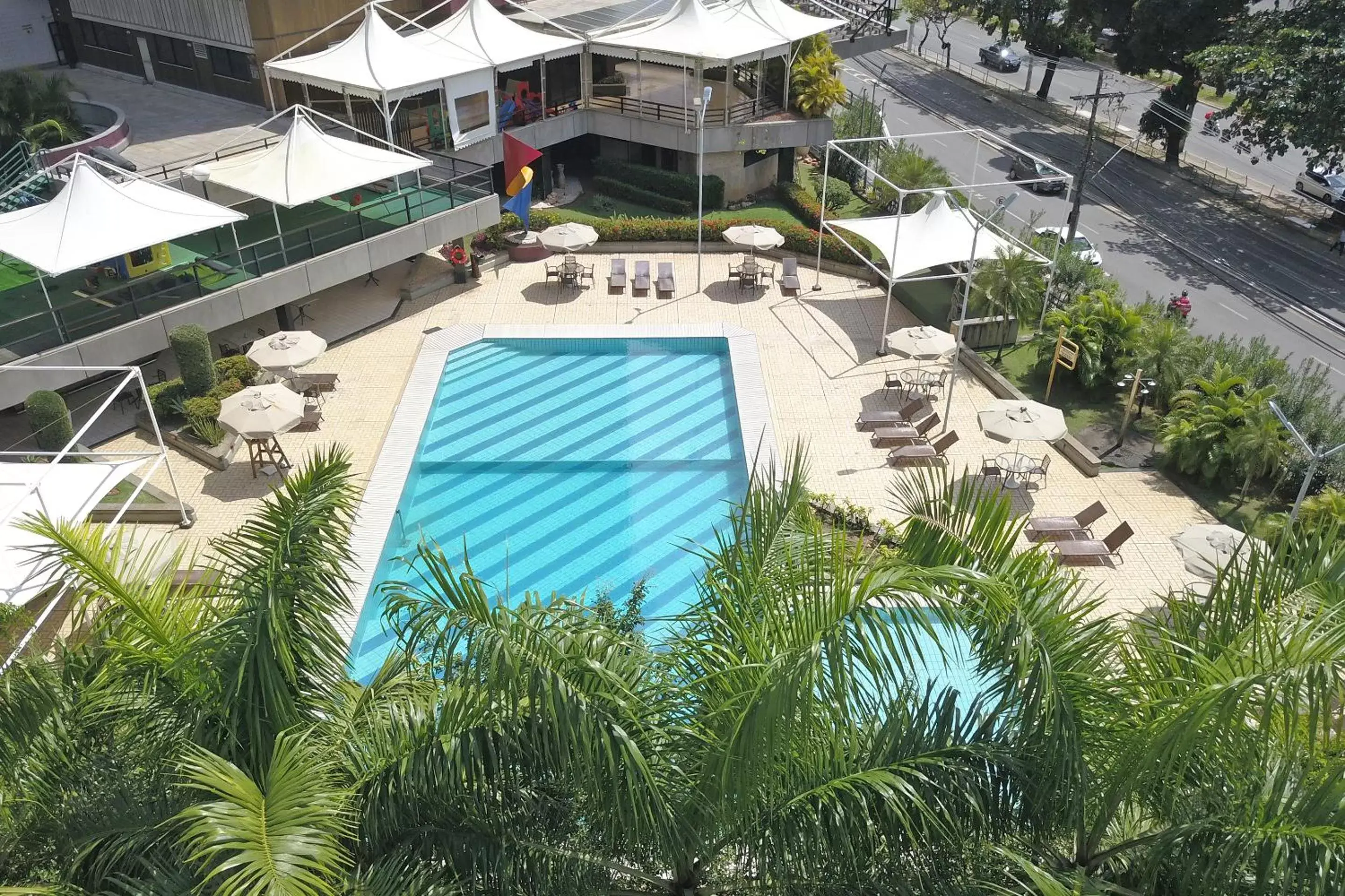 Swimming pool, Bird's-eye View in Fiesta Bahia Hotel