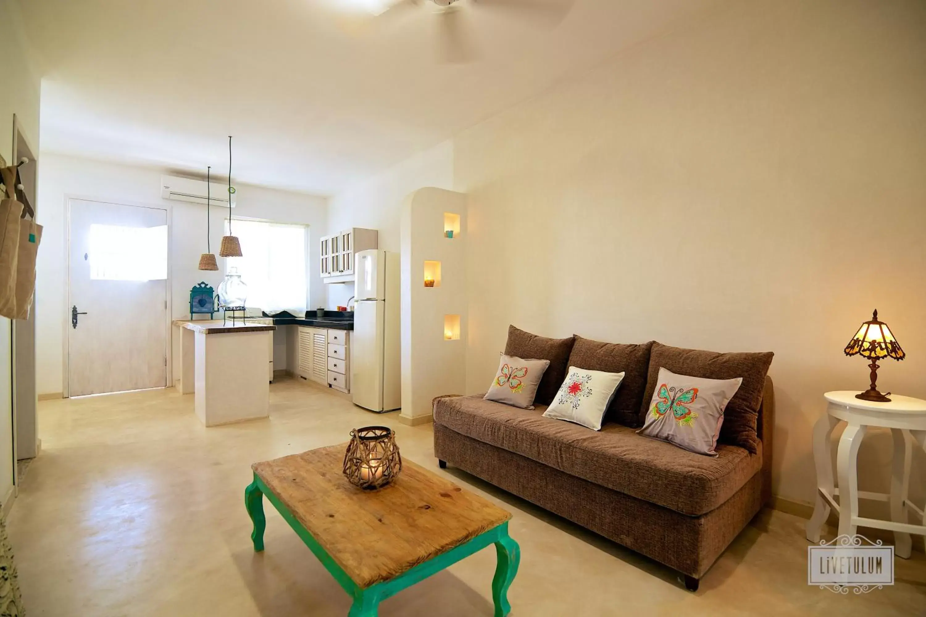 Kitchen or kitchenette, Seating Area in LiveTulum