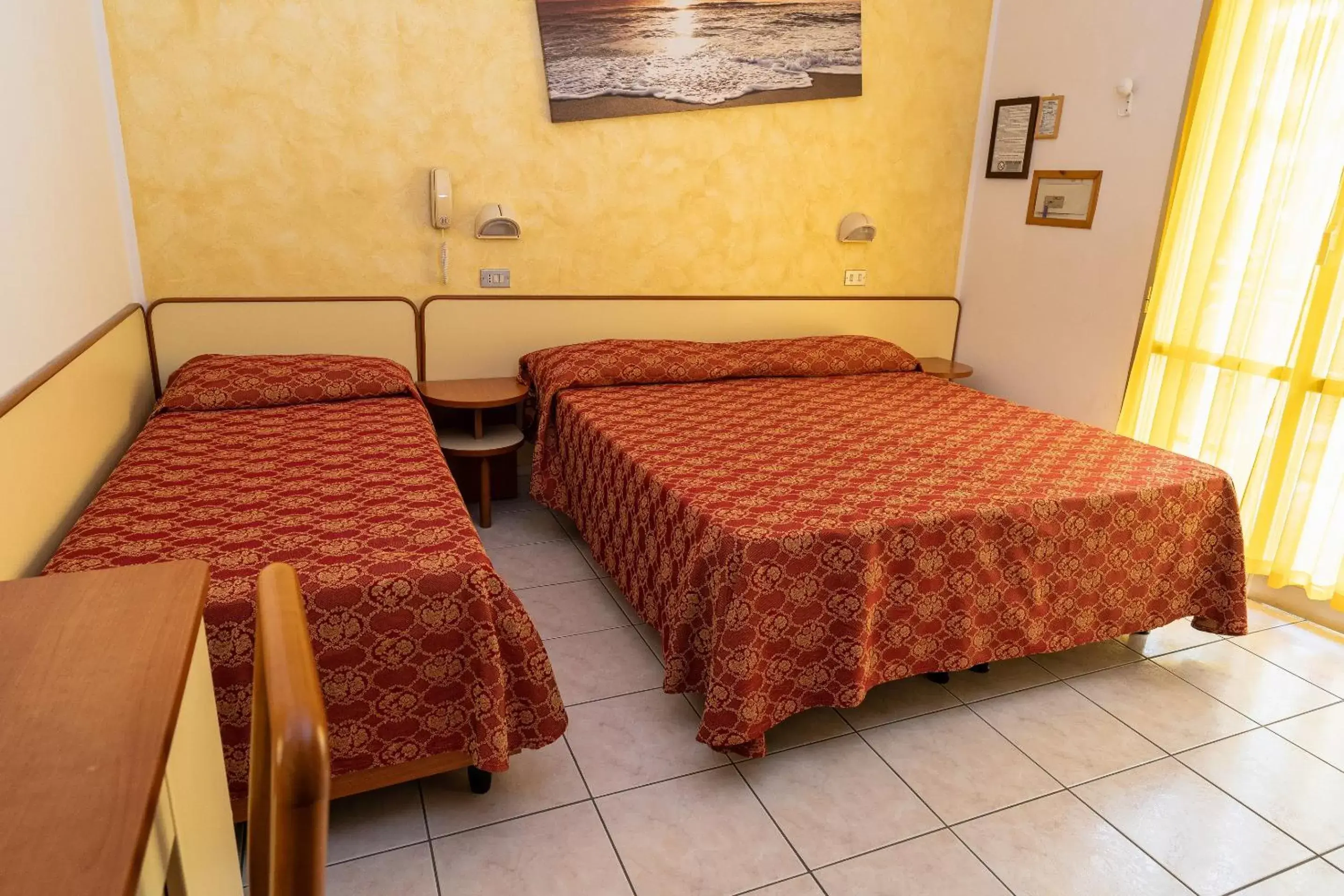 Bed in Hotel Zanella