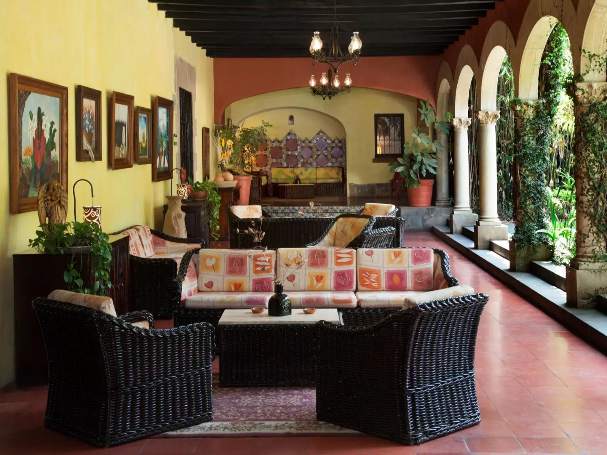 Living room in Hotel Racquet Cuernavaca