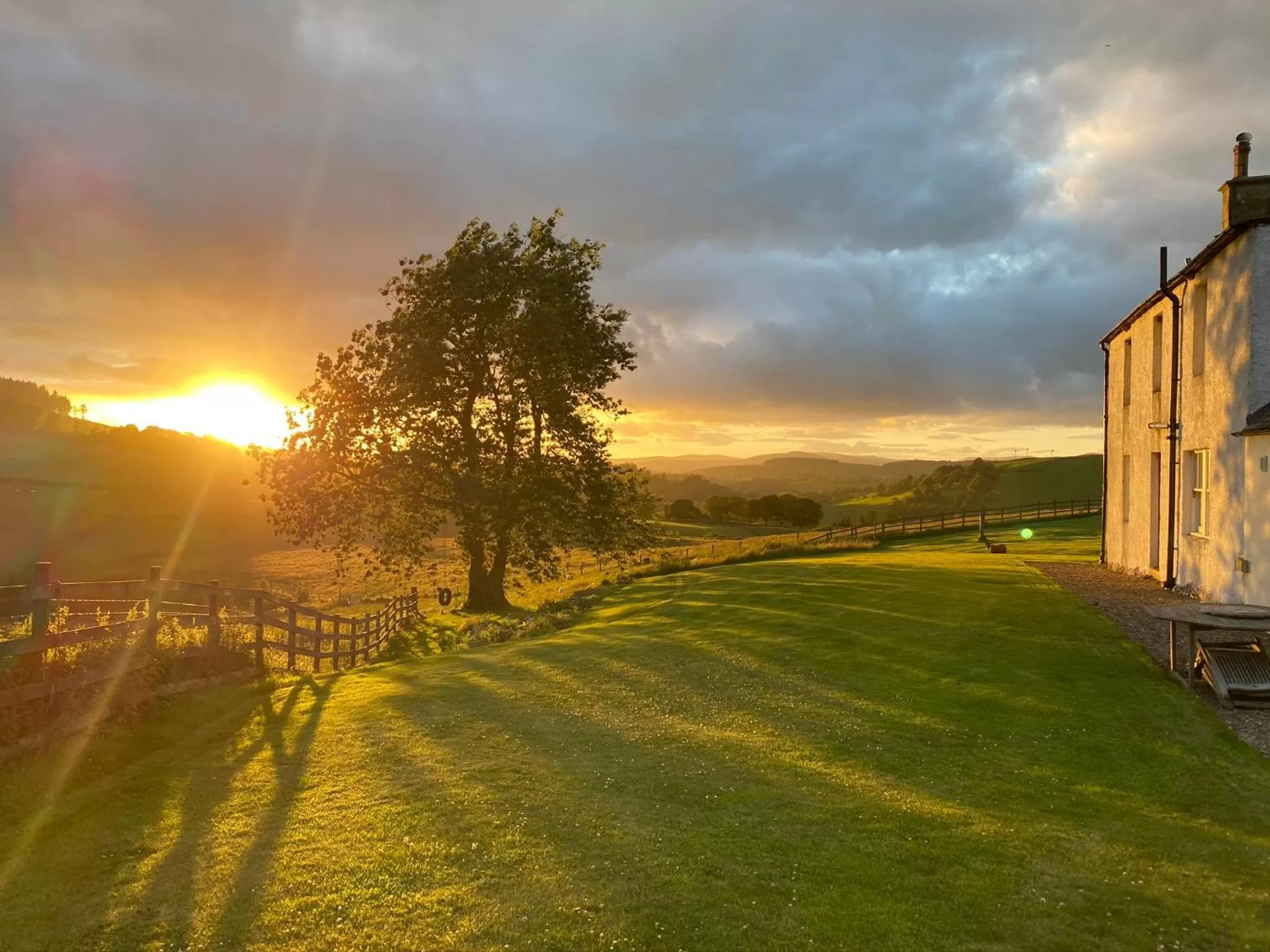 Sunset in Ladyurd Farmhouse