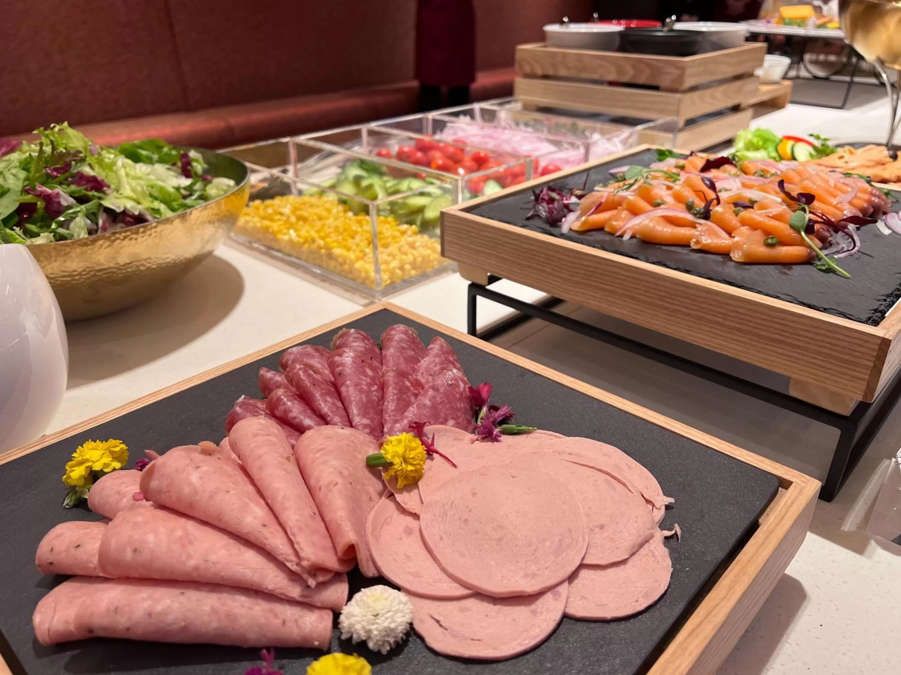 Buffet breakfast in Hotel Gracery Taipei