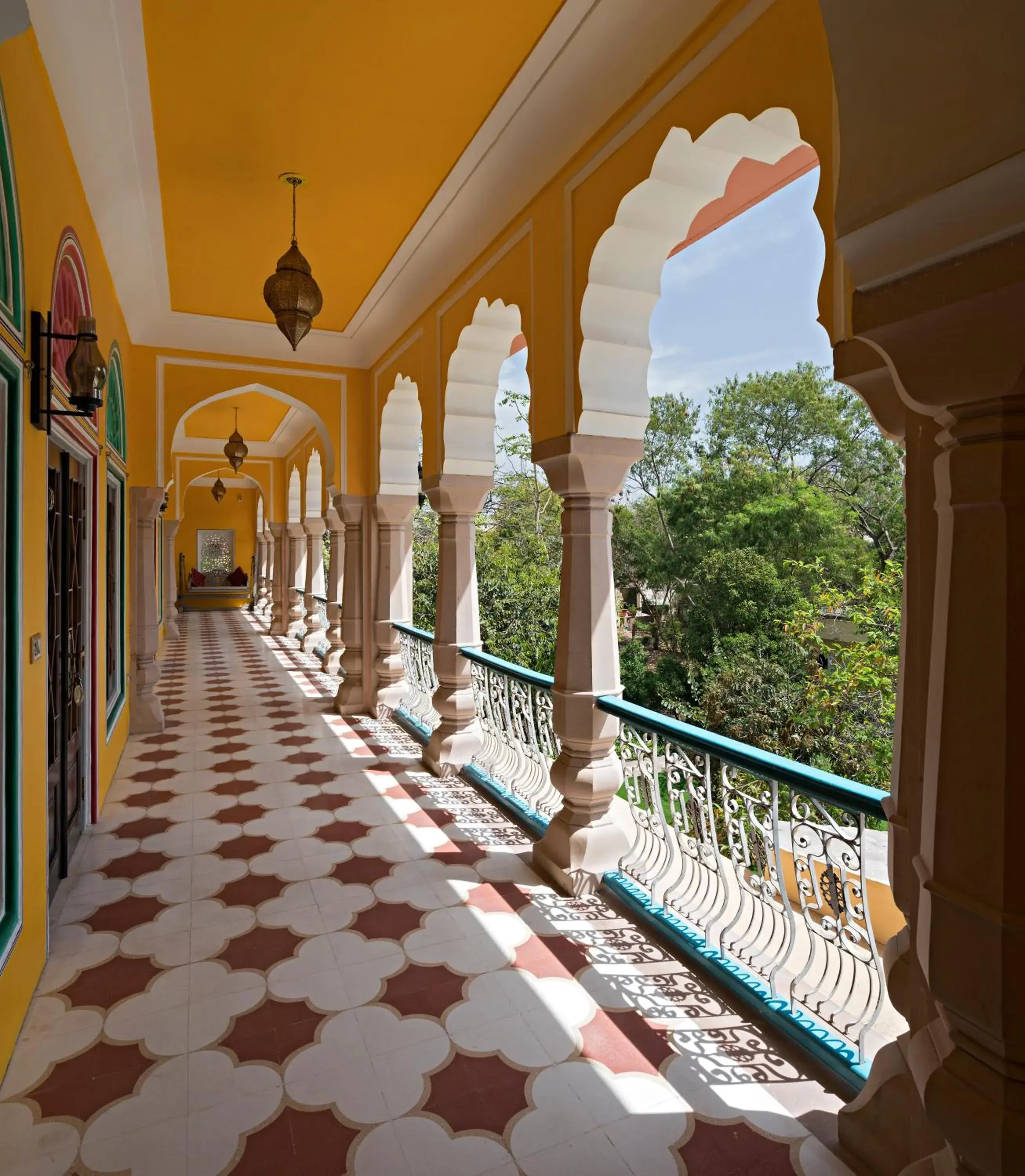 Balcony/Terrace in Hotel Narain Niwas Palace