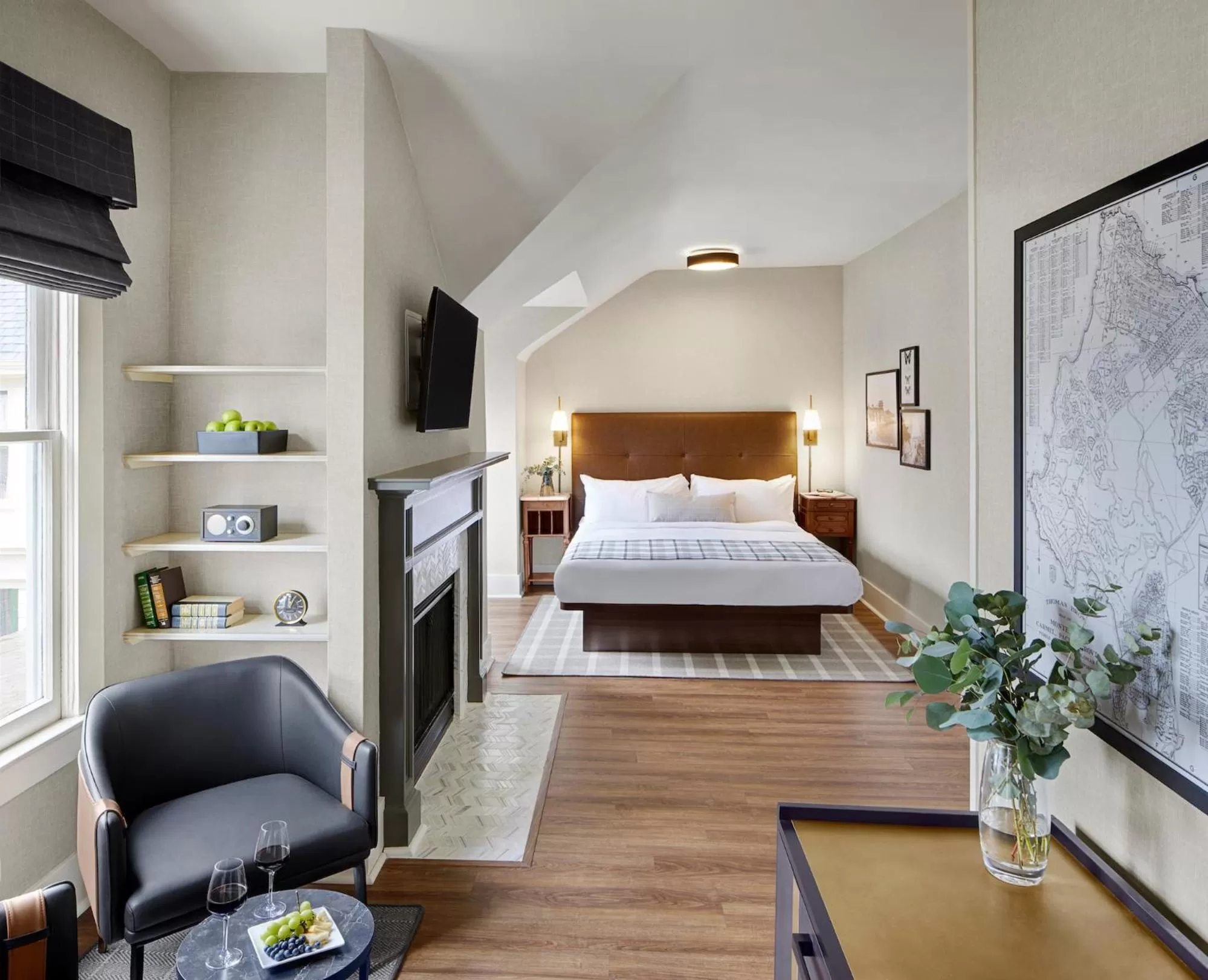 Bed in Gosby House Inn, A Four Sisters Inn