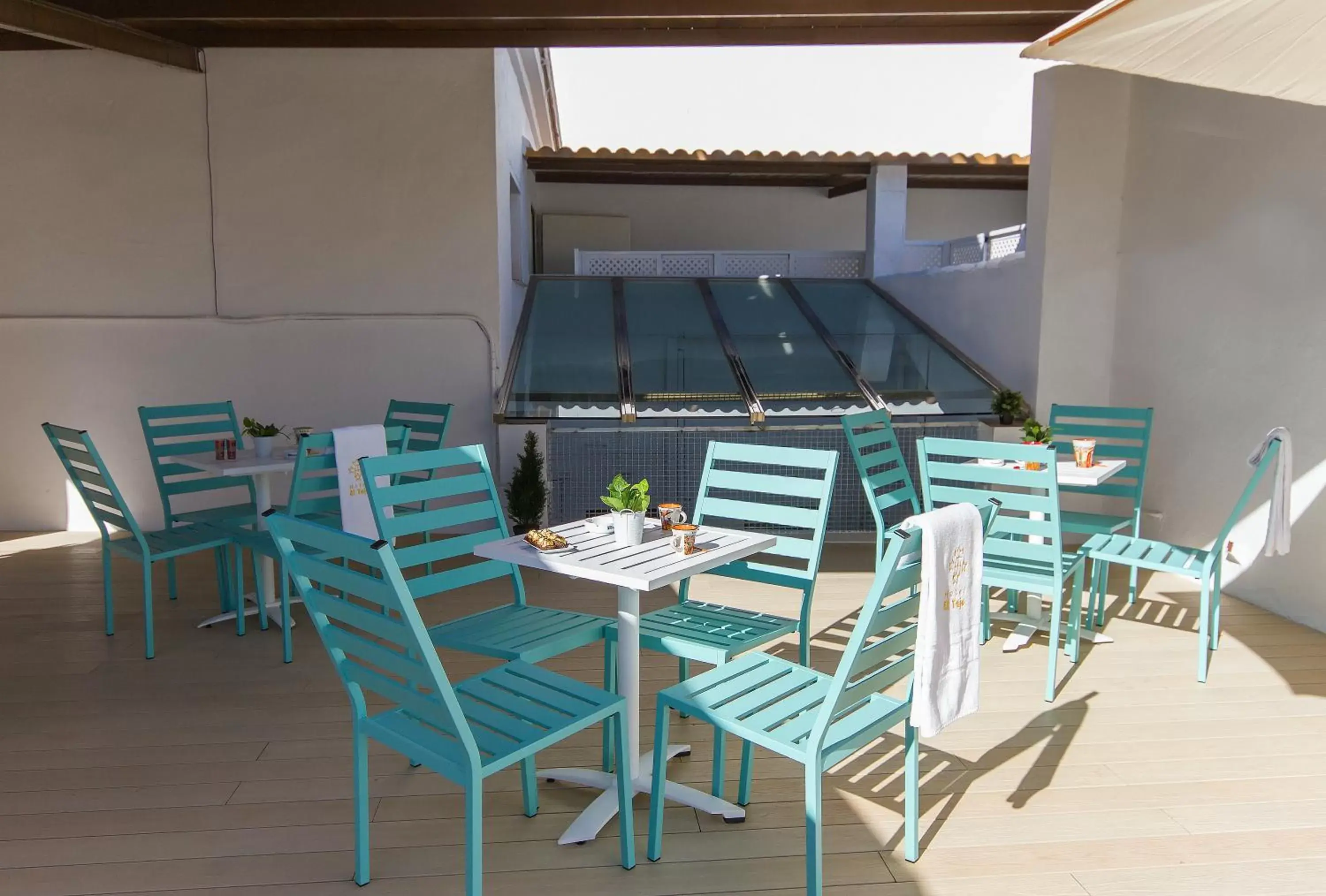 Balcony/Terrace, Restaurant/Places to Eat in Hotel El Tajo & SPA