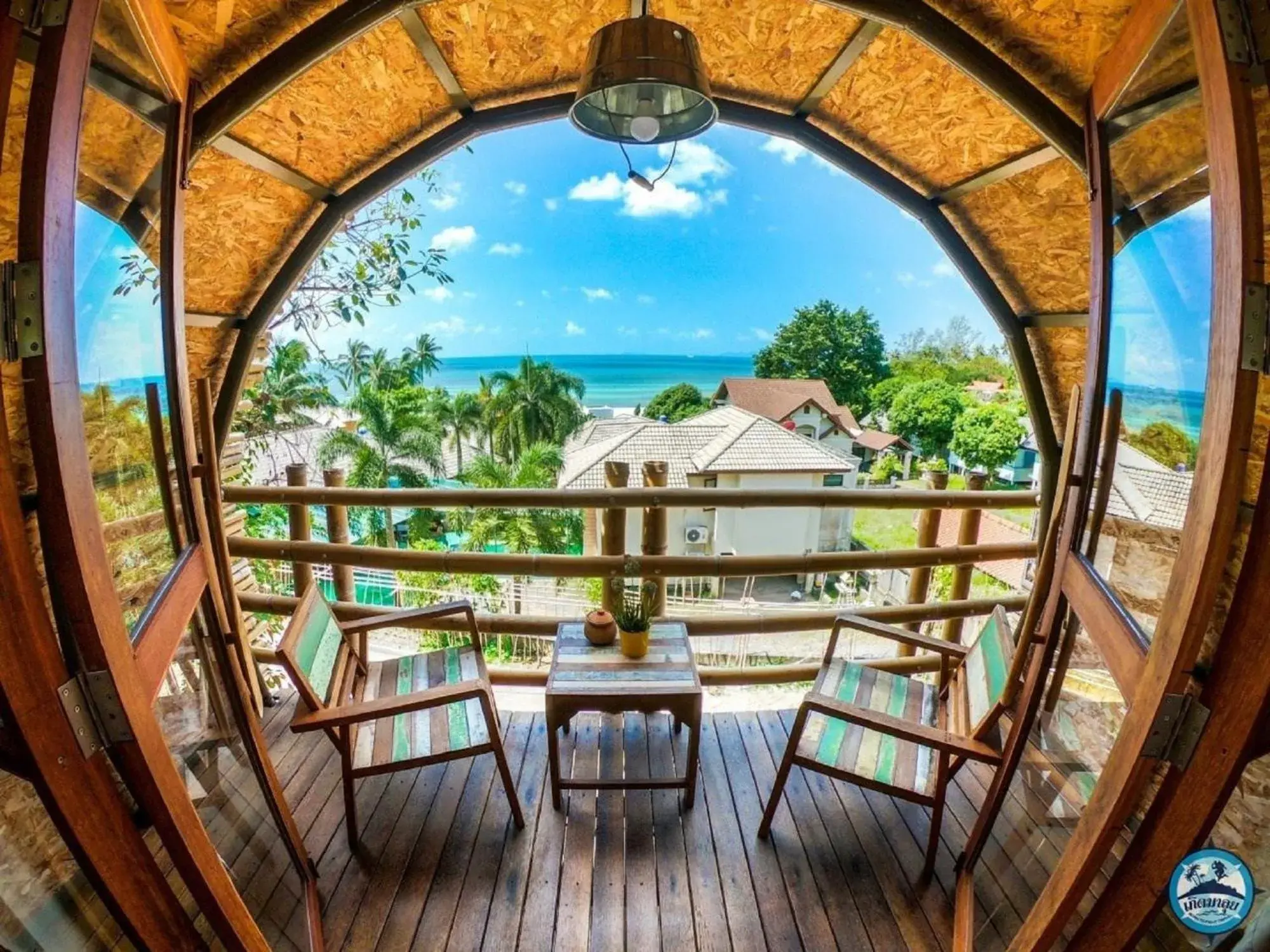 View (from property/room), Balcony/Terrace in The Mud - Eco Hotel