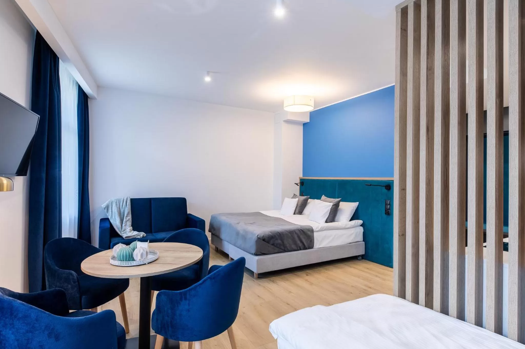 Bed in SQUARE APARTMENTS GDYNIA