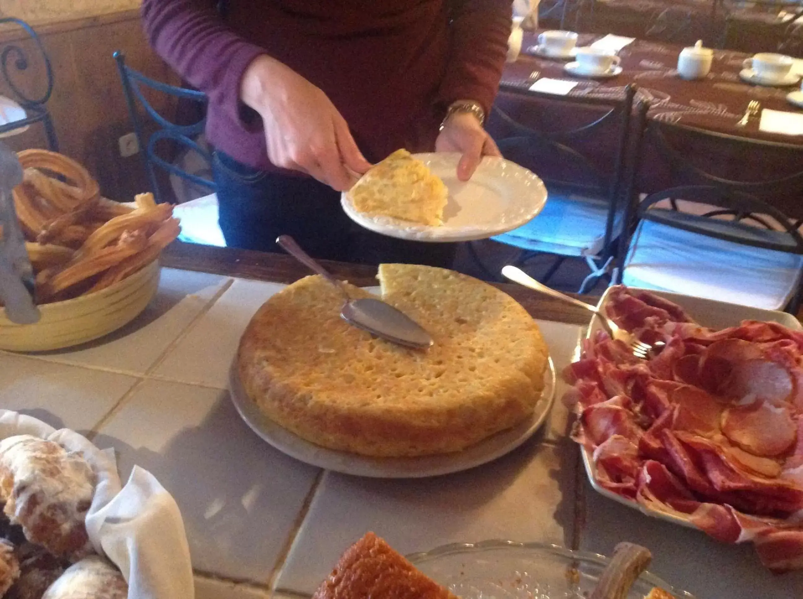 Buffet breakfast in Posada el Campanario