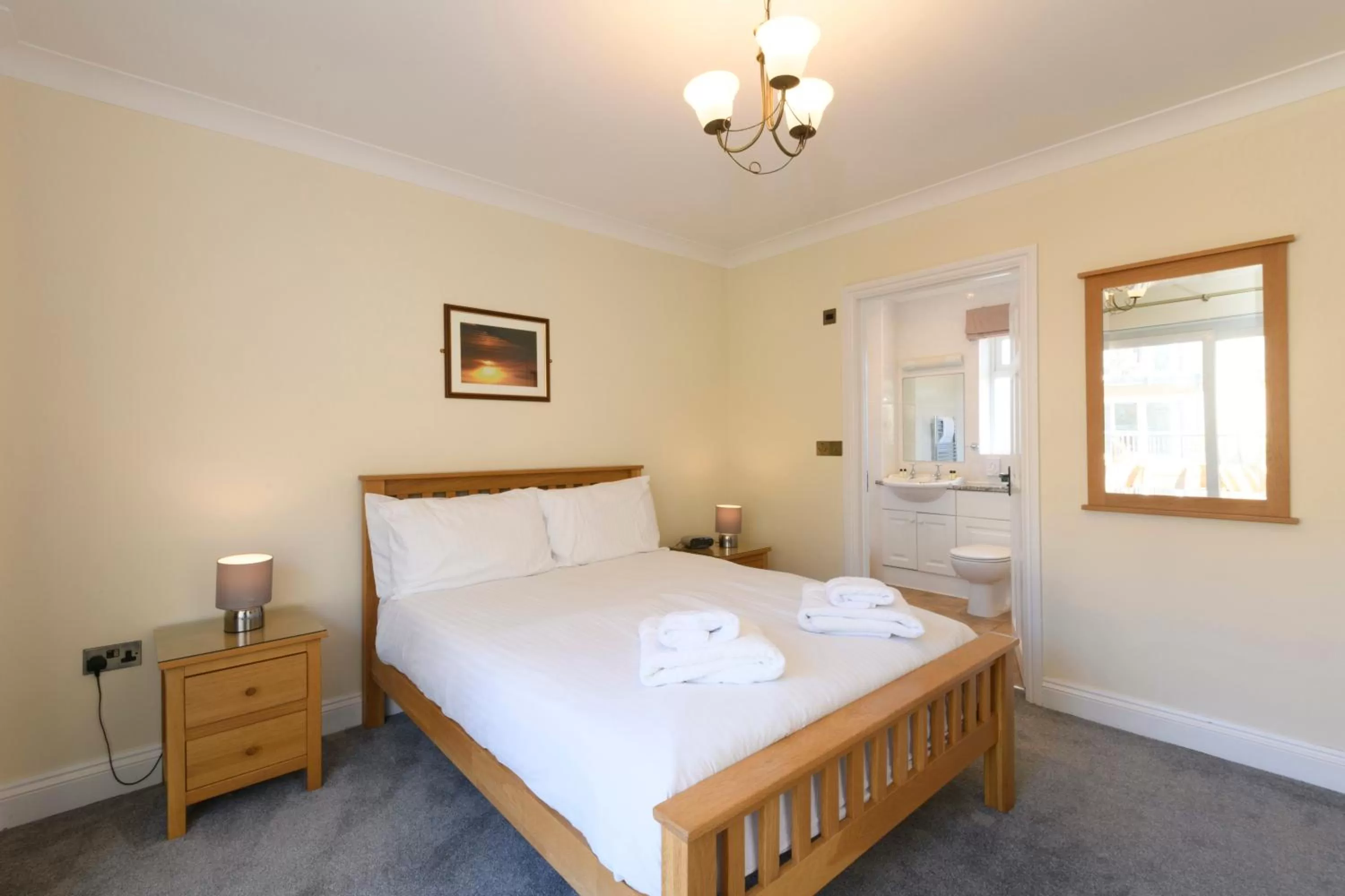 Bed in Porth Veor Manor Villas & Apartments