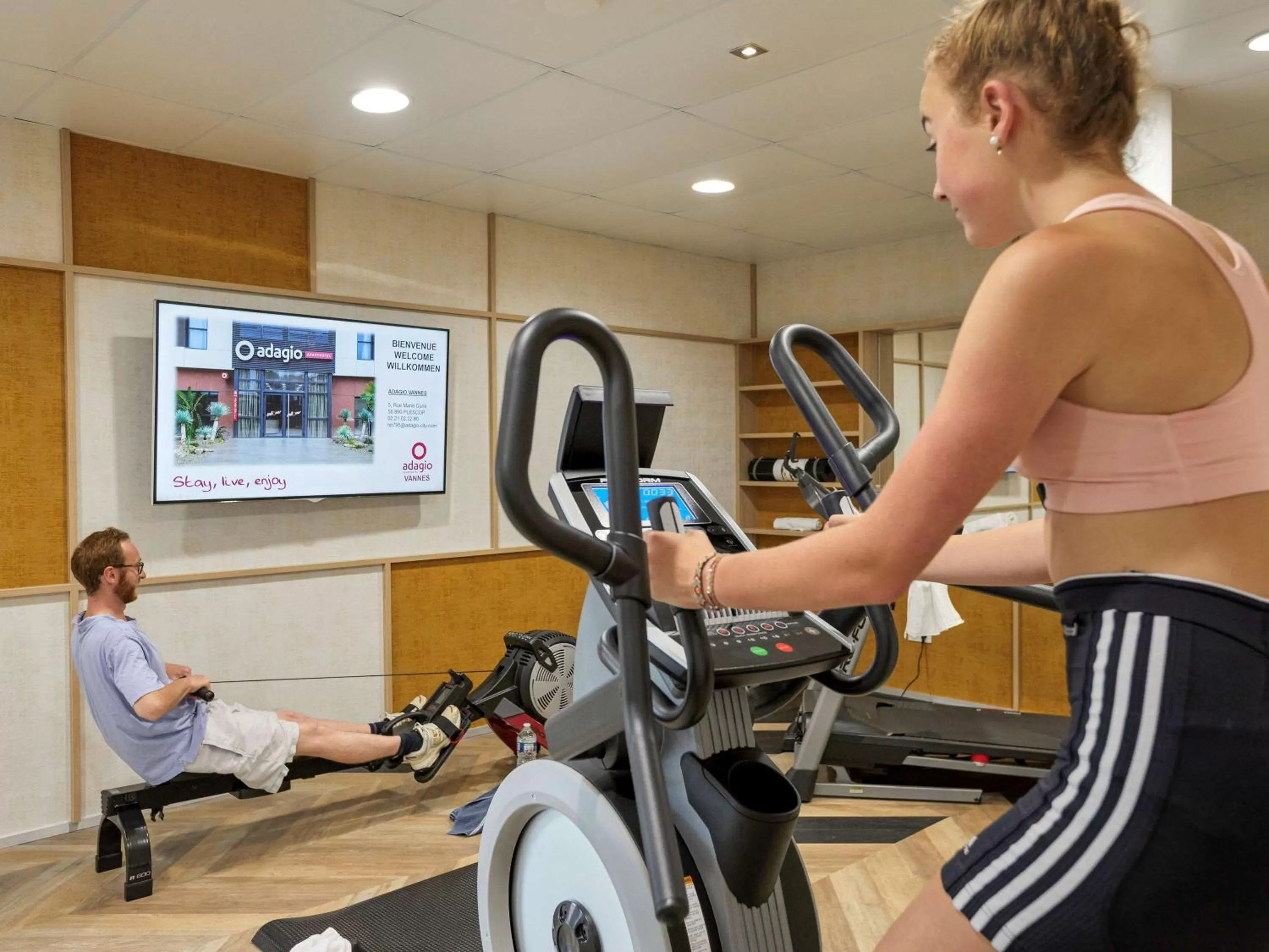Fitness centre/facilities in Aparthotel & Spa Adagio Vannes