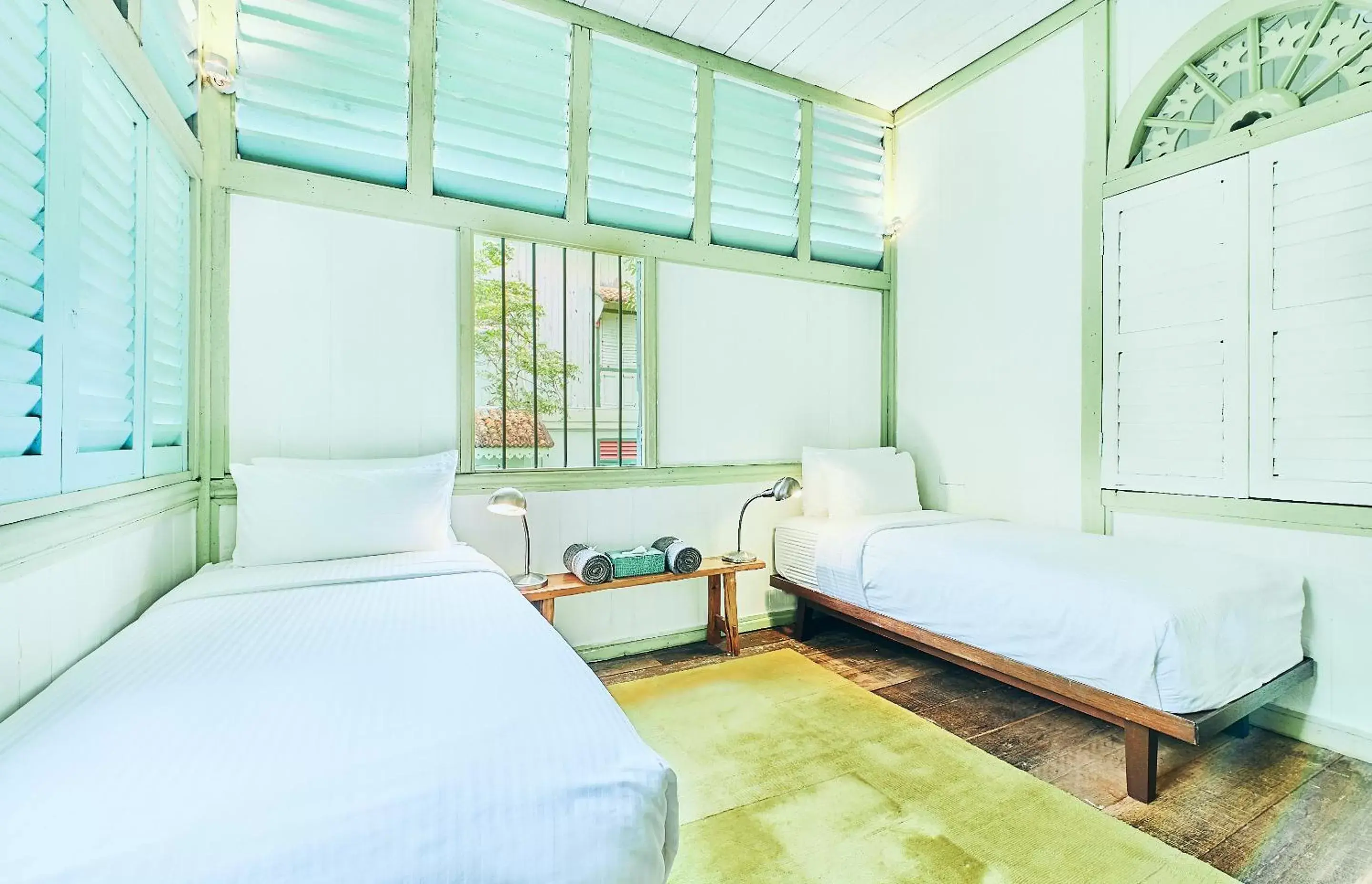 Bed in Temple Tree Resort