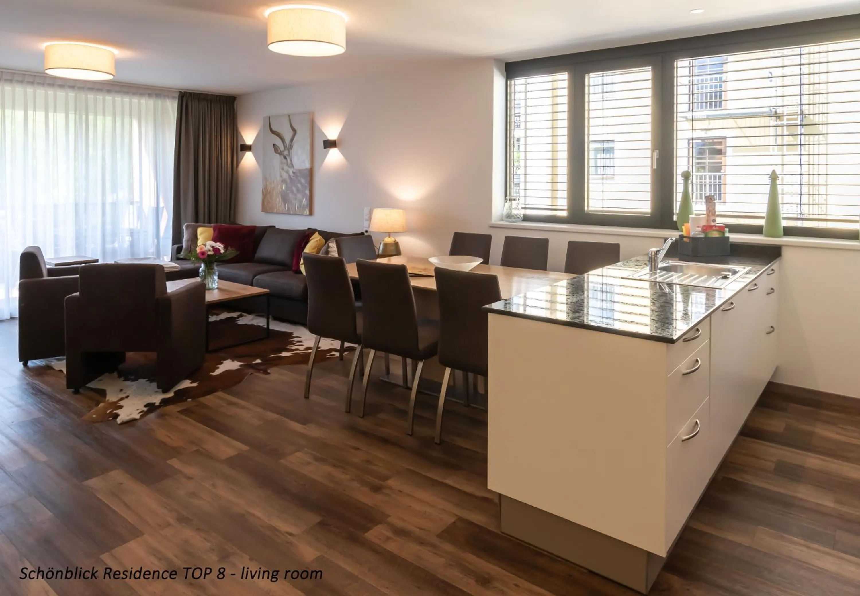 Living room, Dining Area in Schönblick Residence - Absolut Alpine Apartments