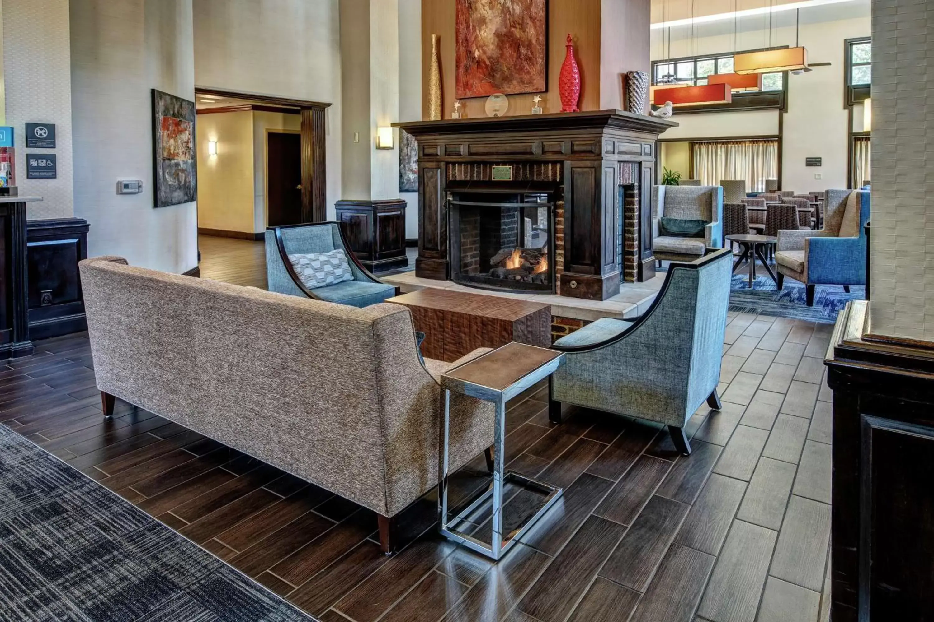 Lobby or reception in Hampton Inn & Suites Nashville-Vanderbilt-Elliston Place Lobby or reception in Hampton Inn & Suites Nashville-Vanderbilt-Elliston Place