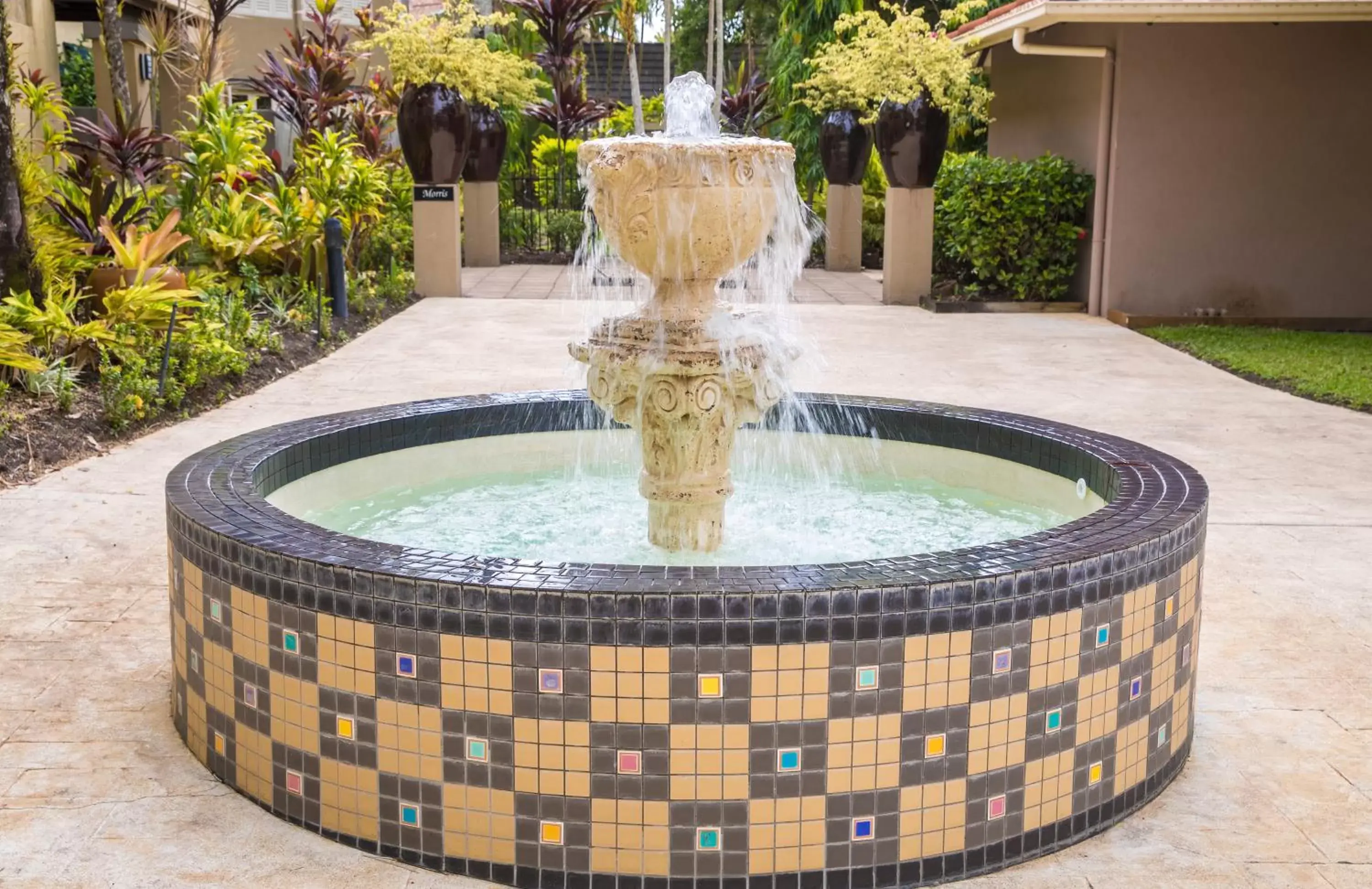 Decorative detail, Swimming Pool in The Lakes Resort Cairns