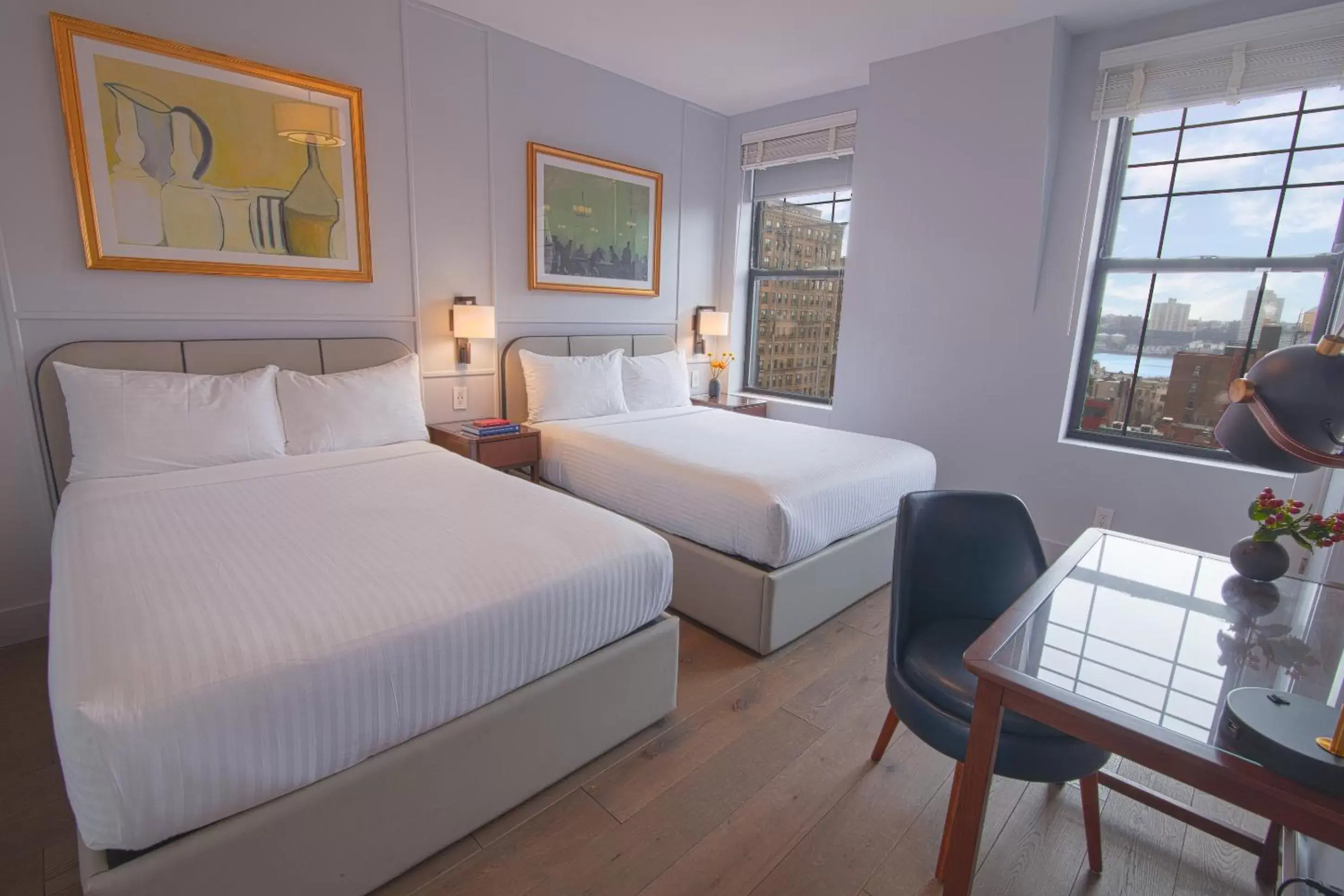 Hudson Two-bedroom Suite 1 King Bed, 2 Full Beds & Sofa Bed in Hotel Belleclaire Central Park