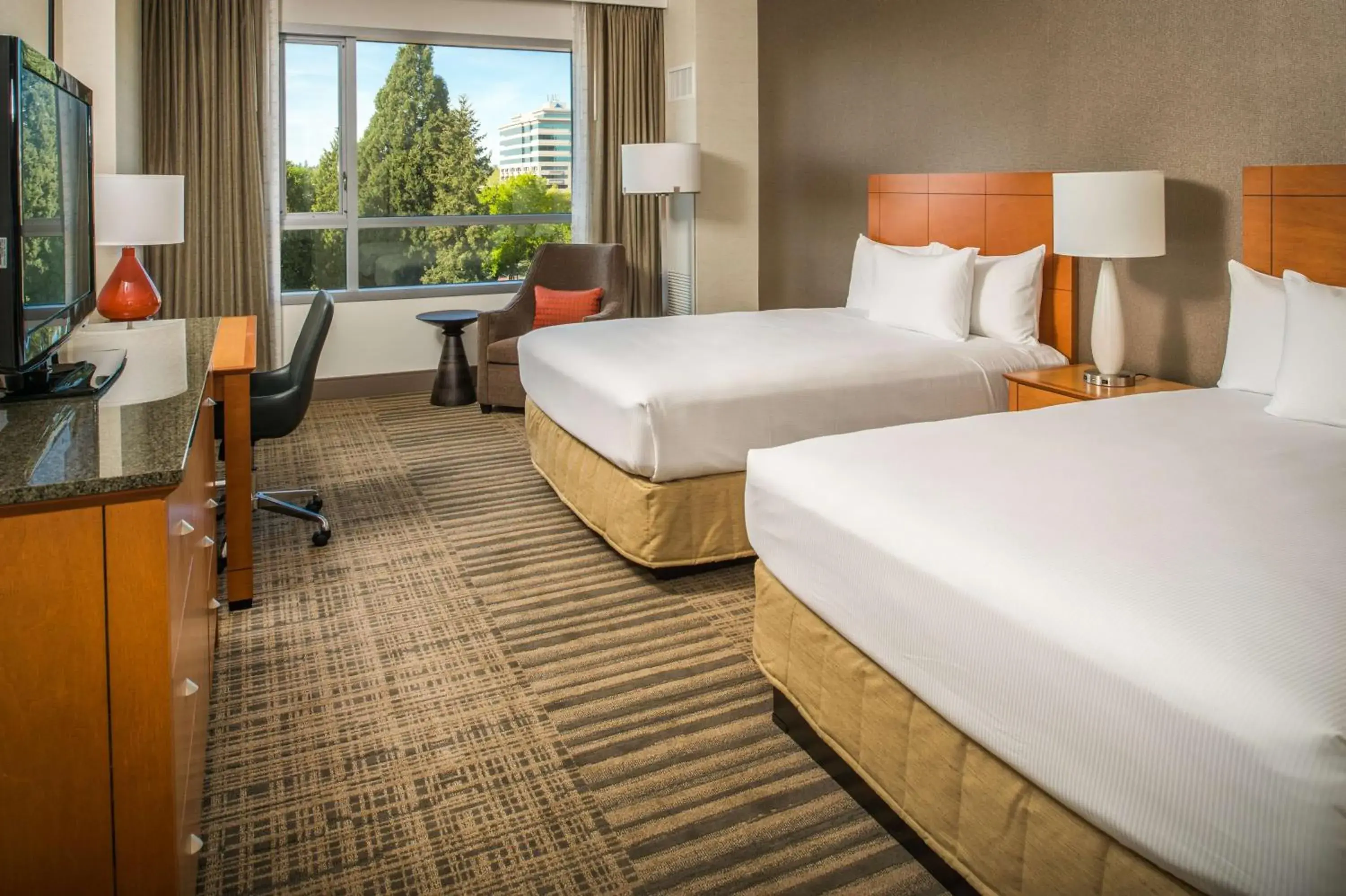 Bedroom, Bed in Hilton Vancouver Washington