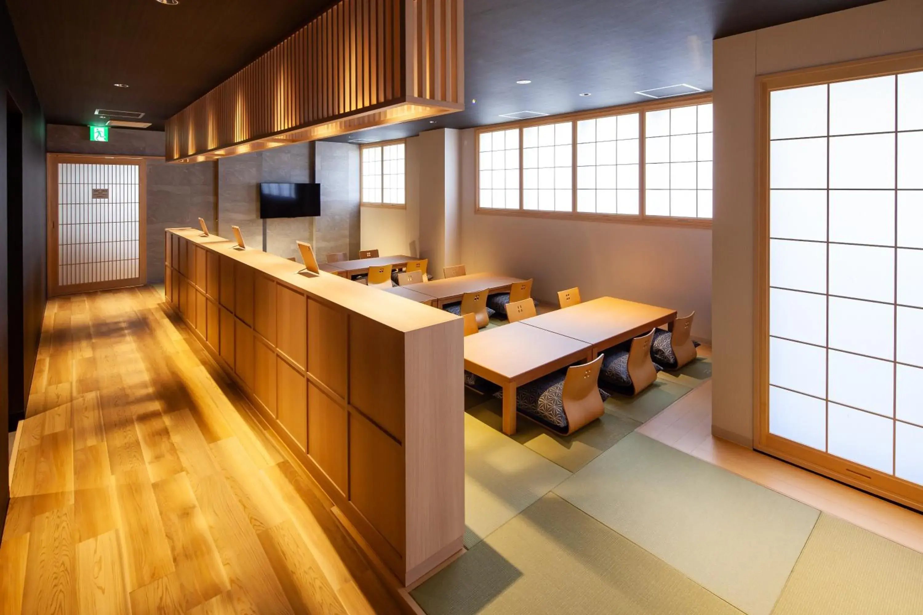 Communal lounge/ TV room, Restaurant/Places to Eat in Y's CABIN&HOTEL Naha Kokusai Street