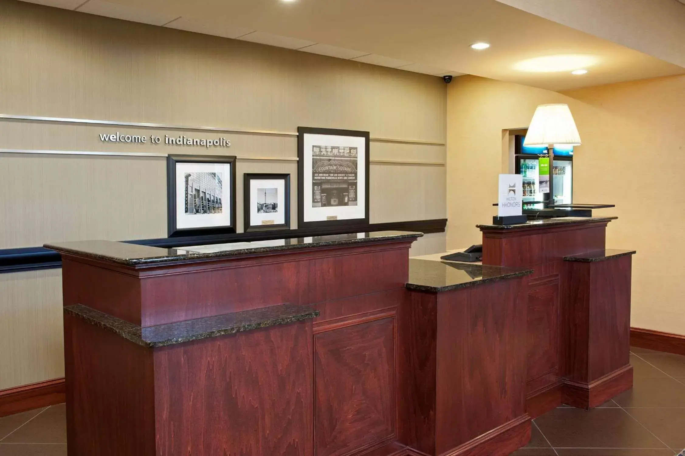 Lobby or reception in Hampton Inn & Suites Indianapolis-Airport Lobby or reception in Hampton Inn & Suites Indianapolis-Airport