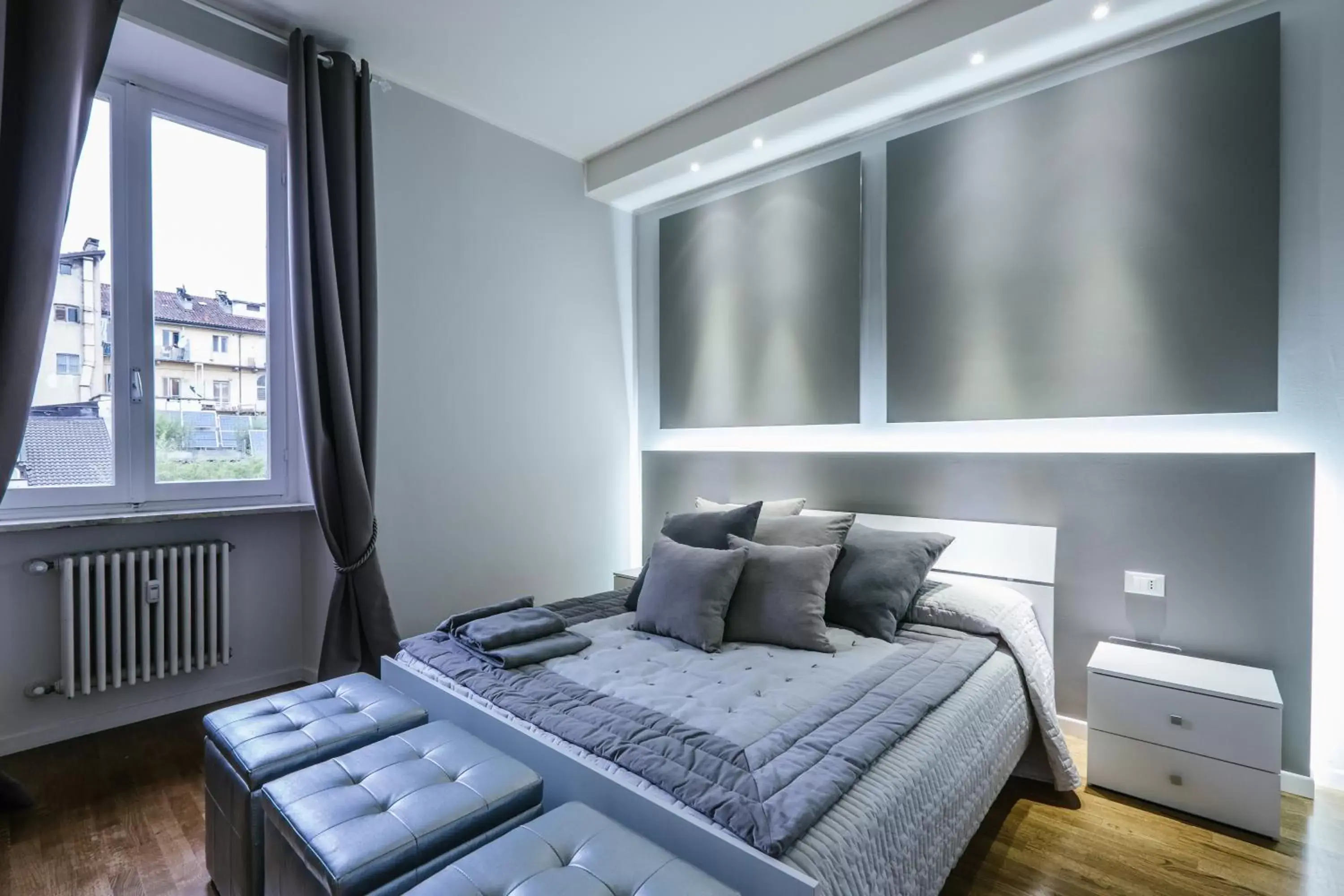 Bedroom, Bed in Apart Hotel Torino