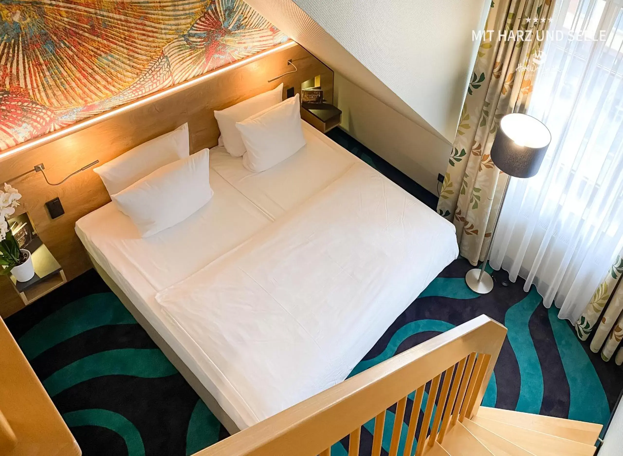 Bed in HKK Hotel Wernigerode