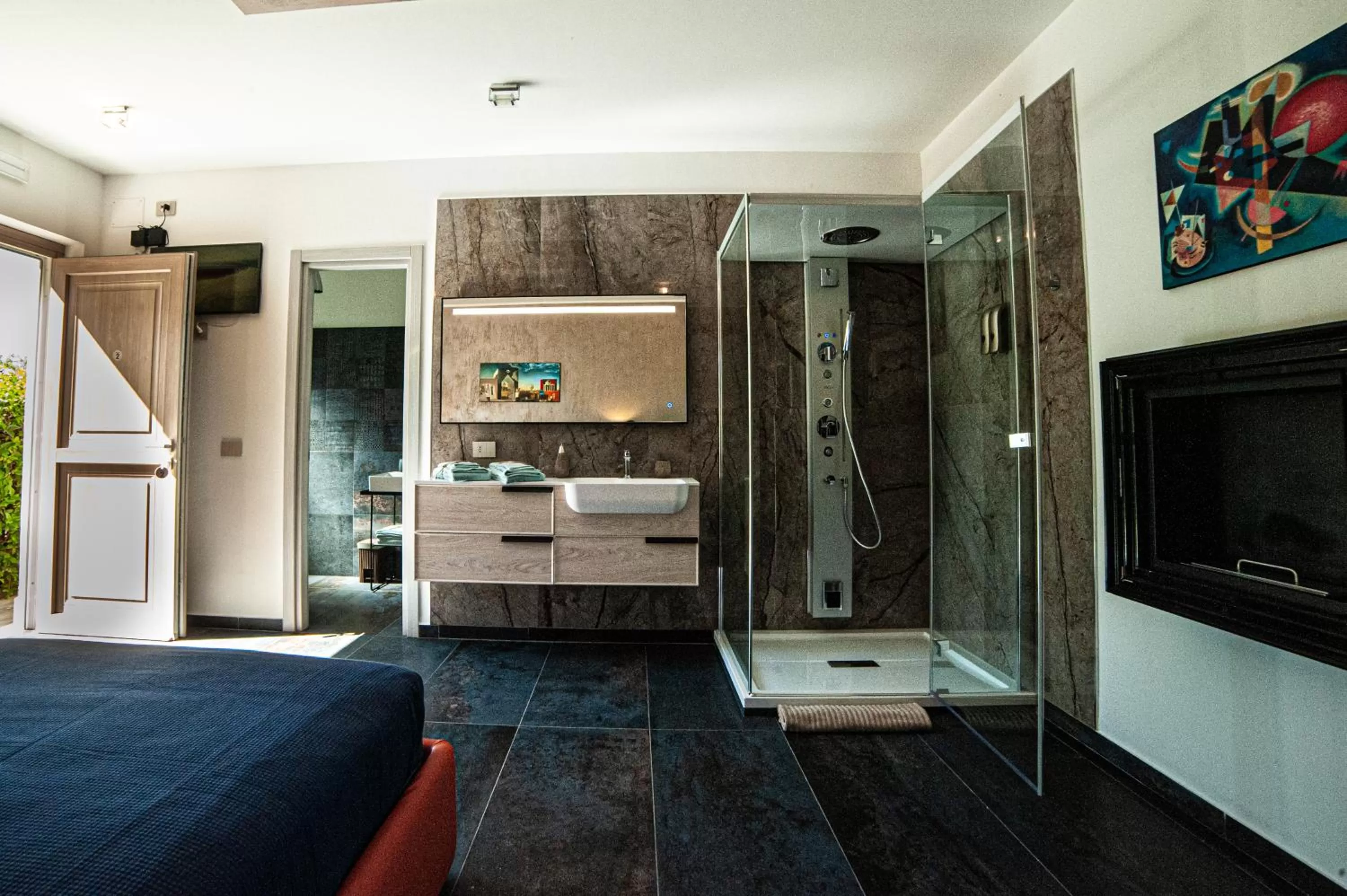 Bedroom, TV/Entertainment Center in Terre Etrusche Guest House