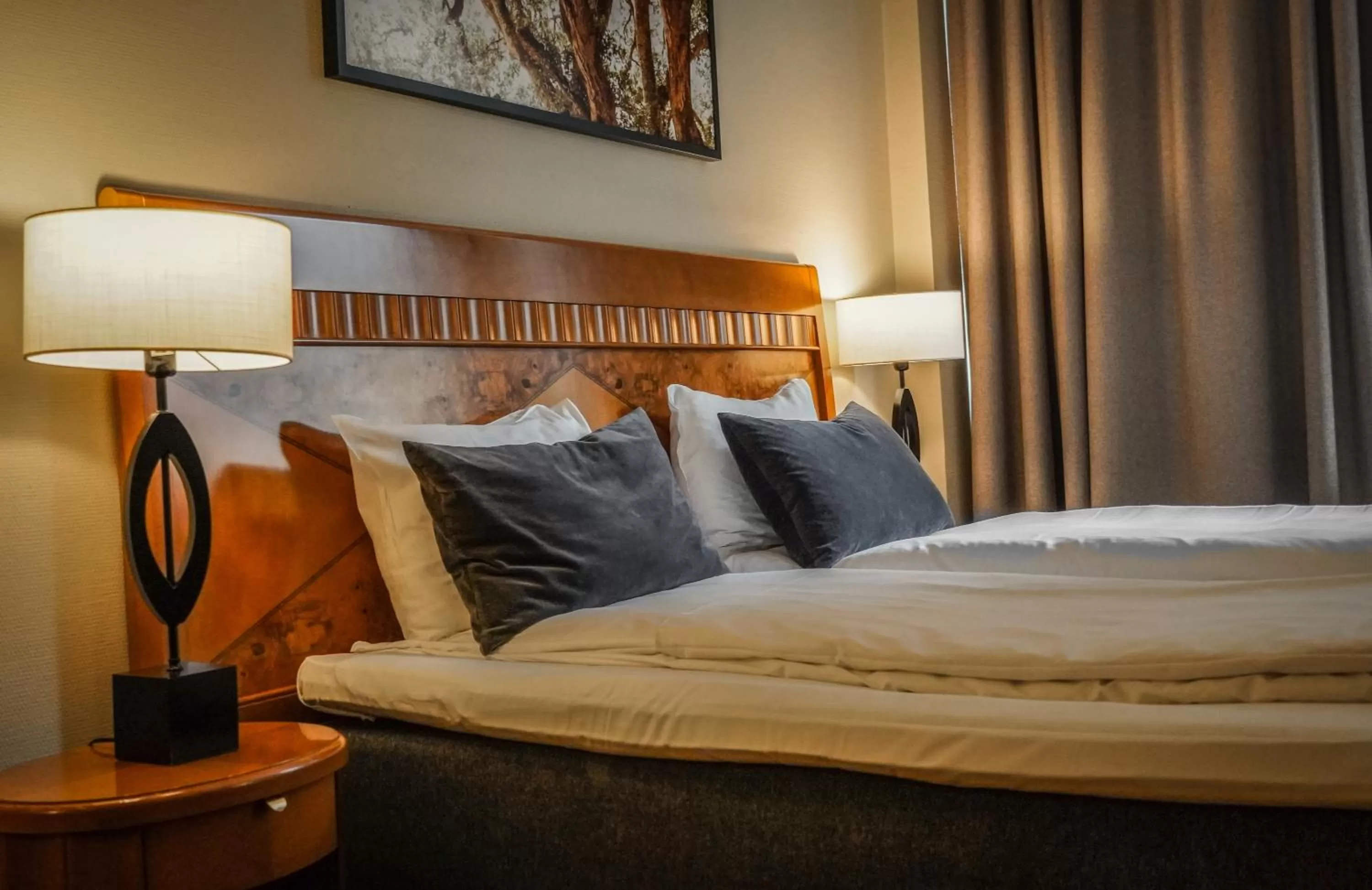 Bed in First Hotel Millennium