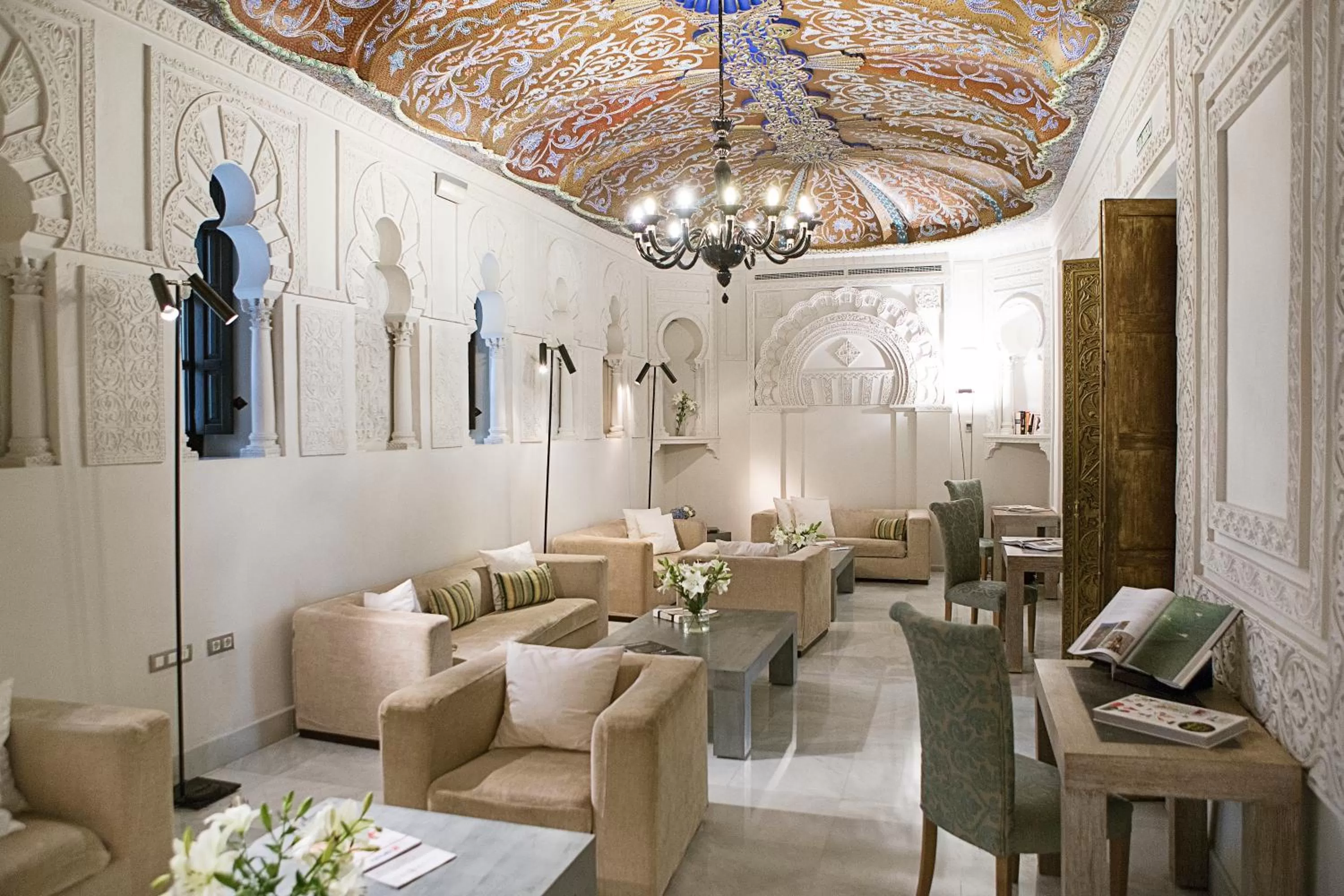 Library in Hospes Palacio del Bailio, a Member of Design Hotels