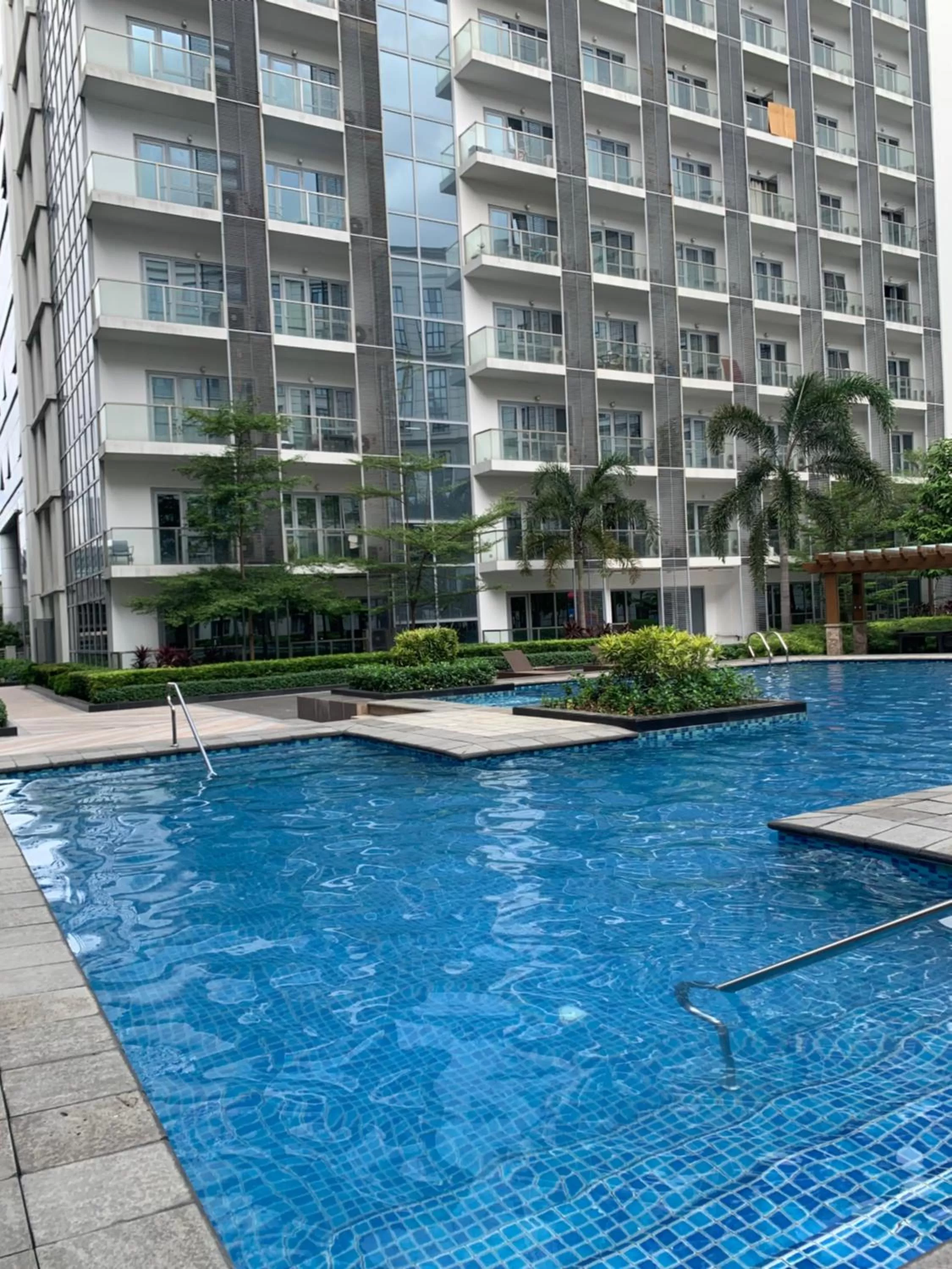 Pool view in 81 Newport Boulevard Cluster 4 - 8F across NAIA Airport, Terminal 3