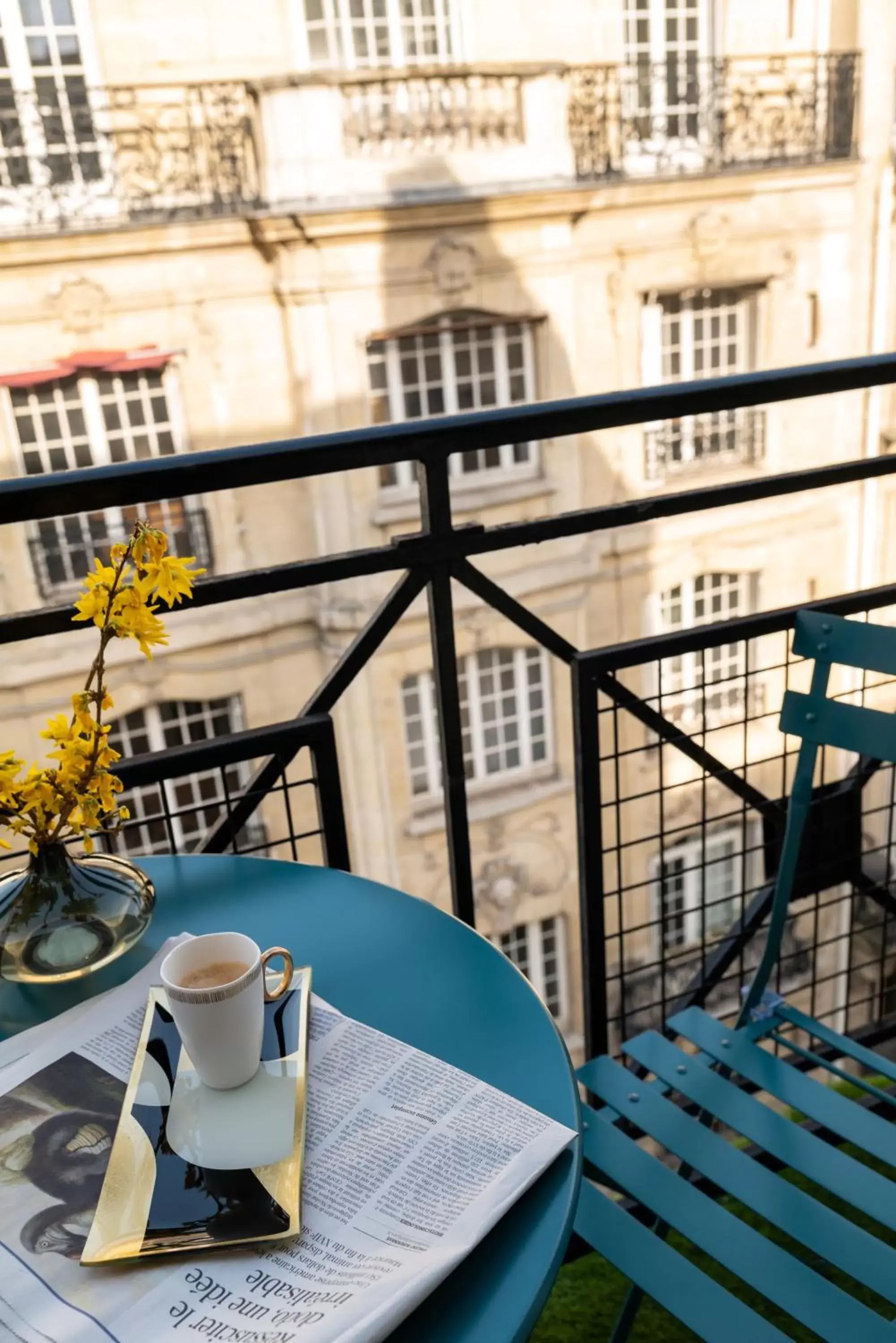 Bird's eye view, Balcony/Terrace in Hôtel Le Colisée