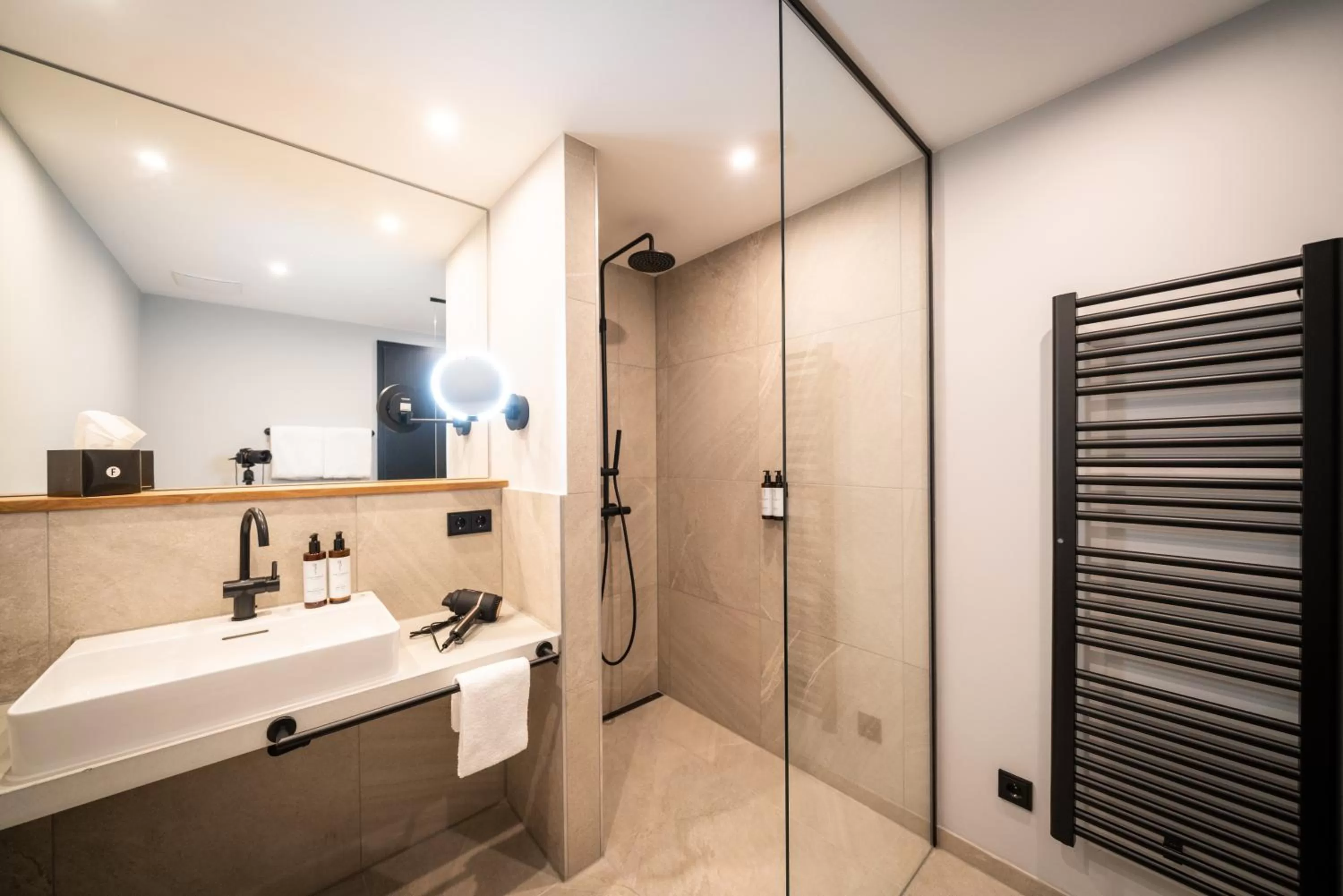Shower in Black F Tower - Serviced Apartments