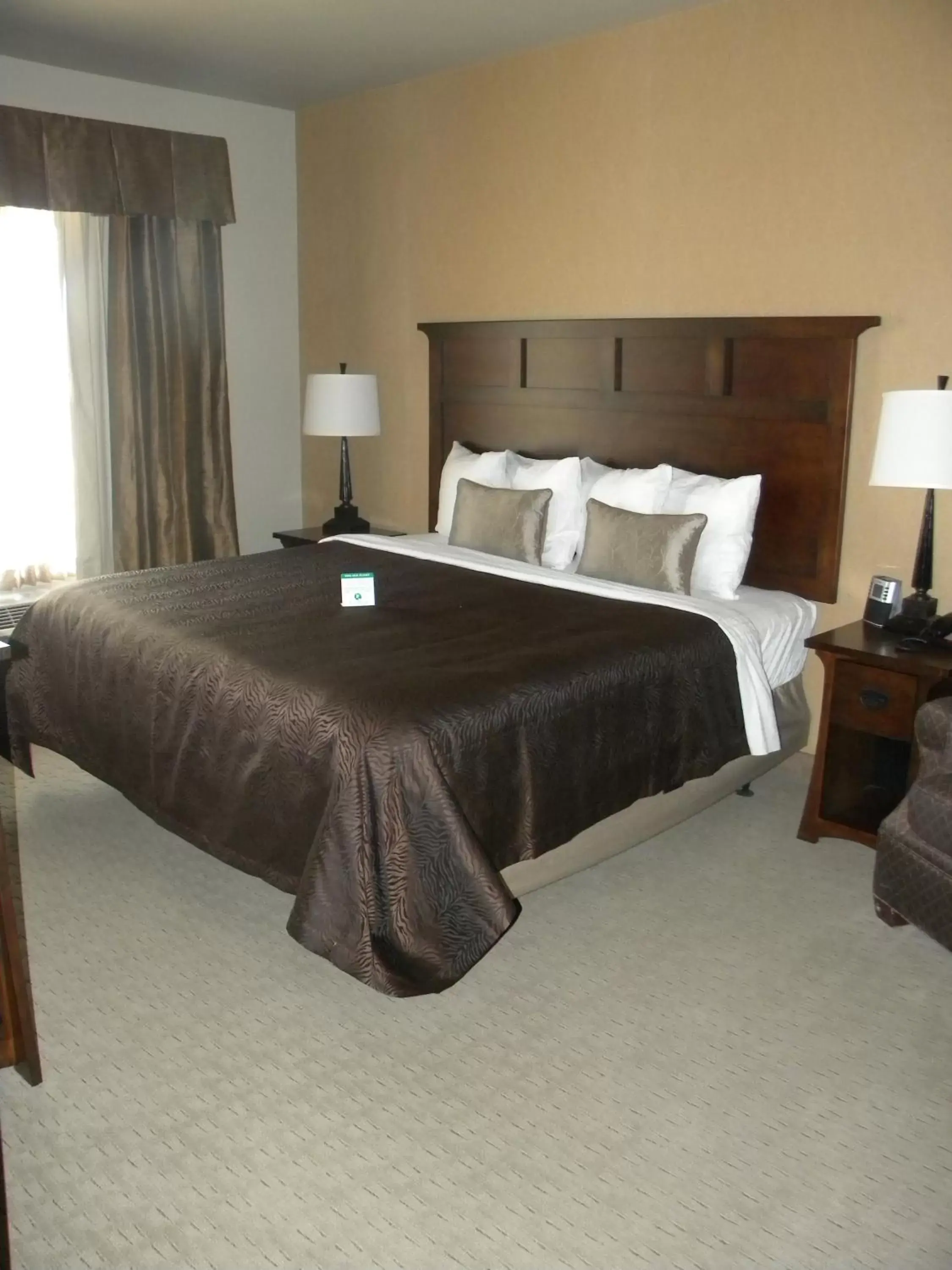 Bed in Teddy's Residential Suites Watford City