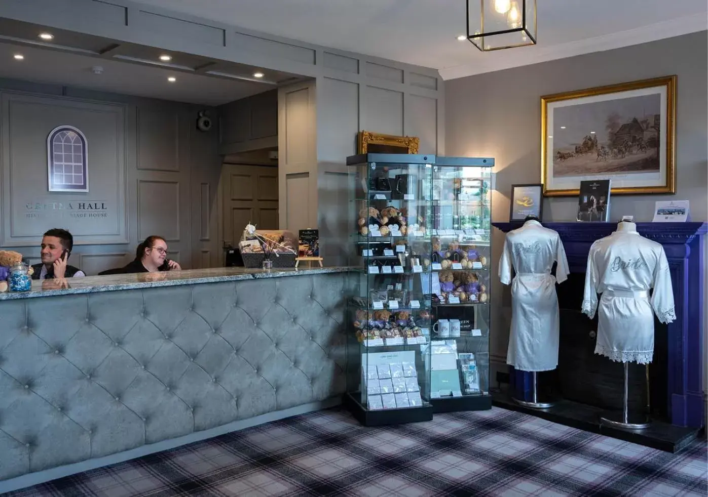 Lobby or reception in Gretna Hall Hotel