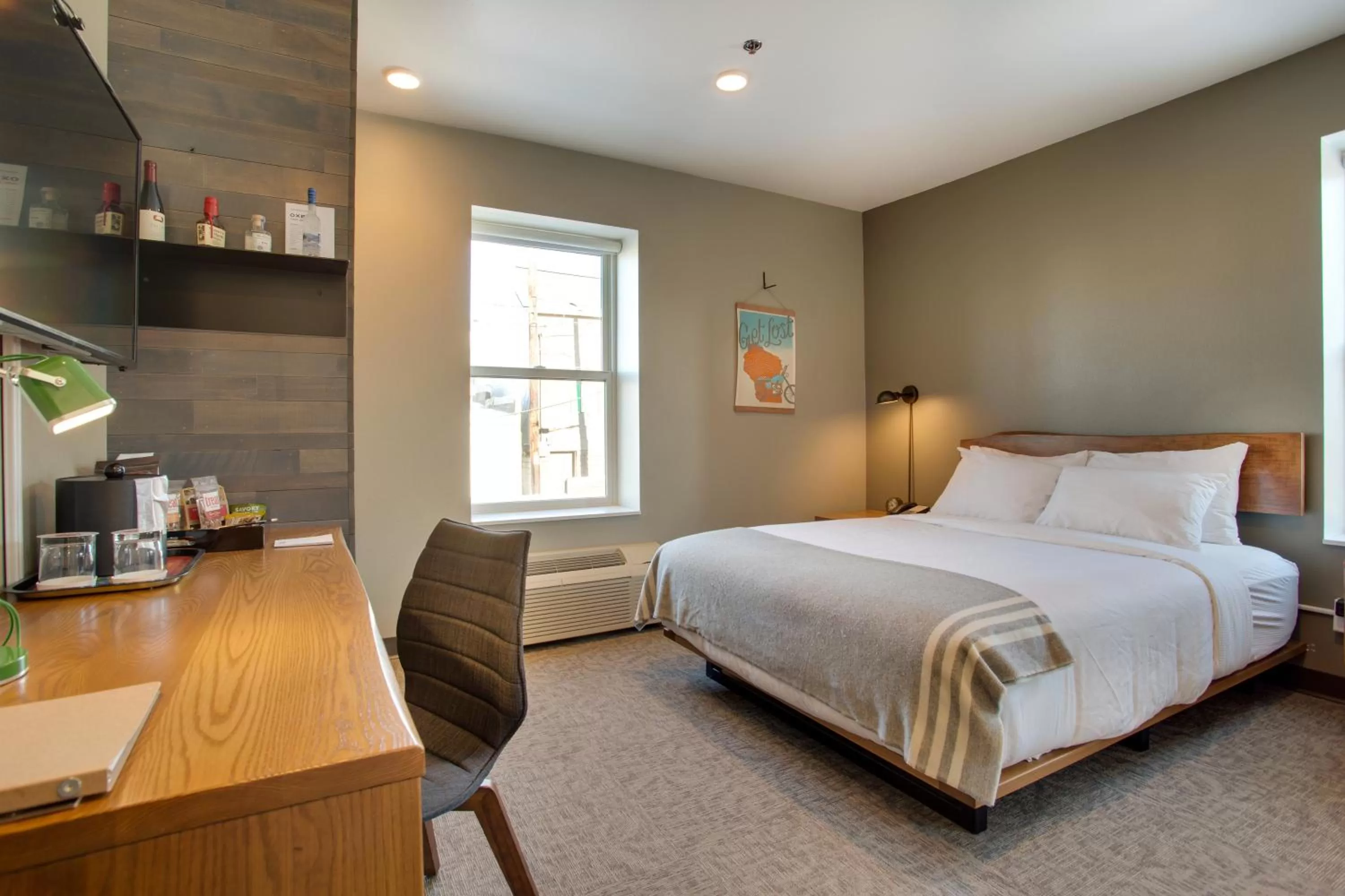 Bed in The Oxbow Hotel