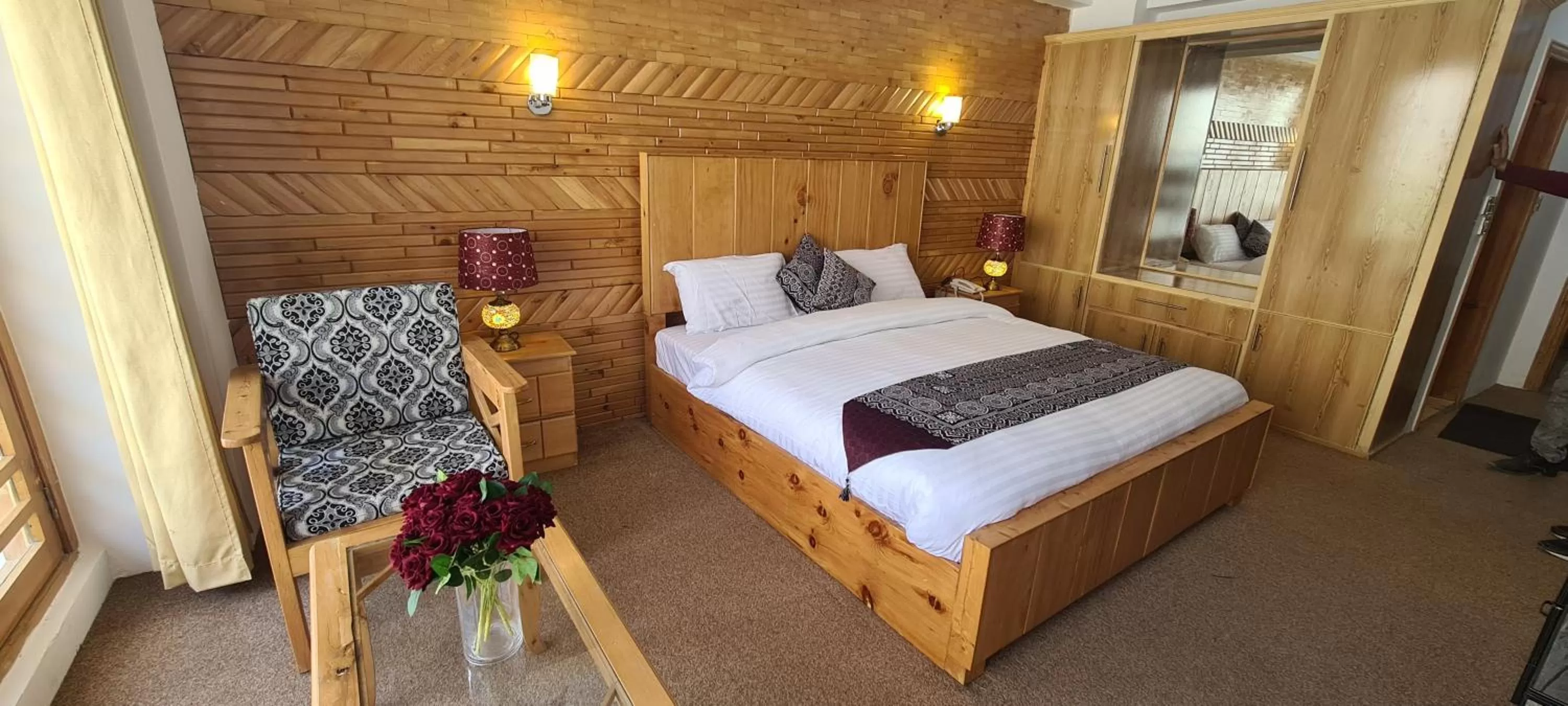 Photo of the whole room in Indus Lodges Gilgit