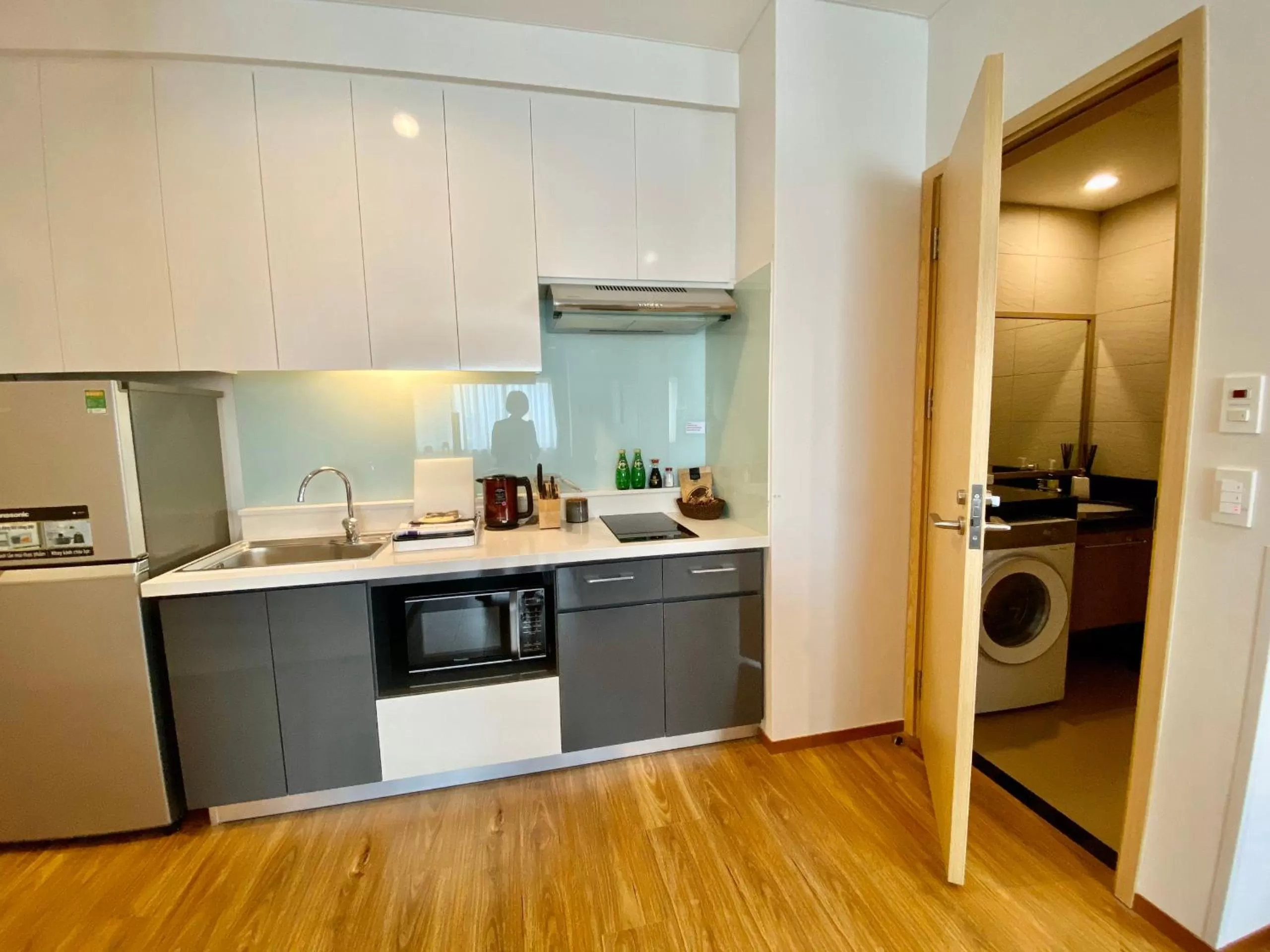 Kitchen or kitchenette in Roygent Parks Hanoi