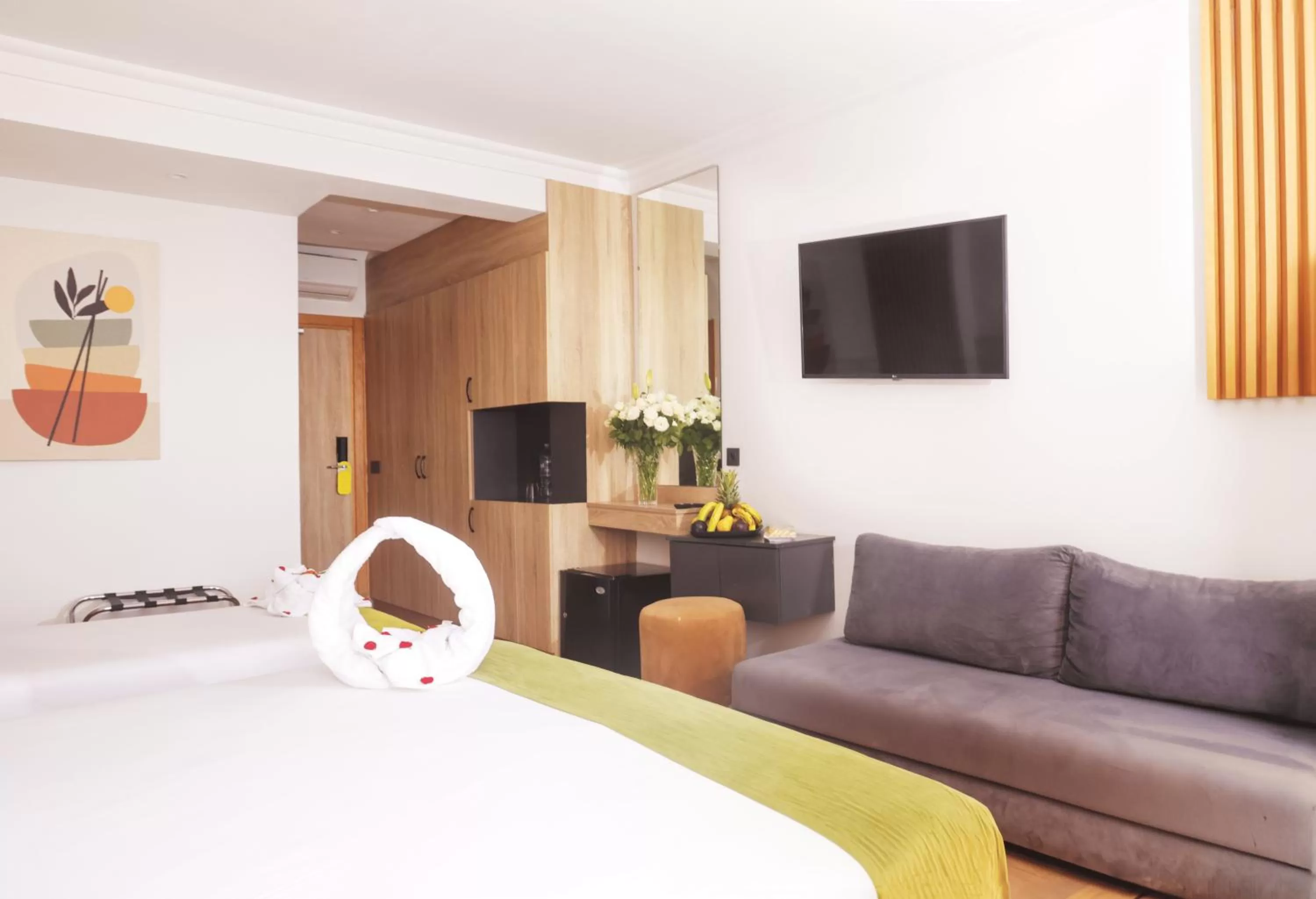 Bedroom, Bed in Hotel Argana Agadir