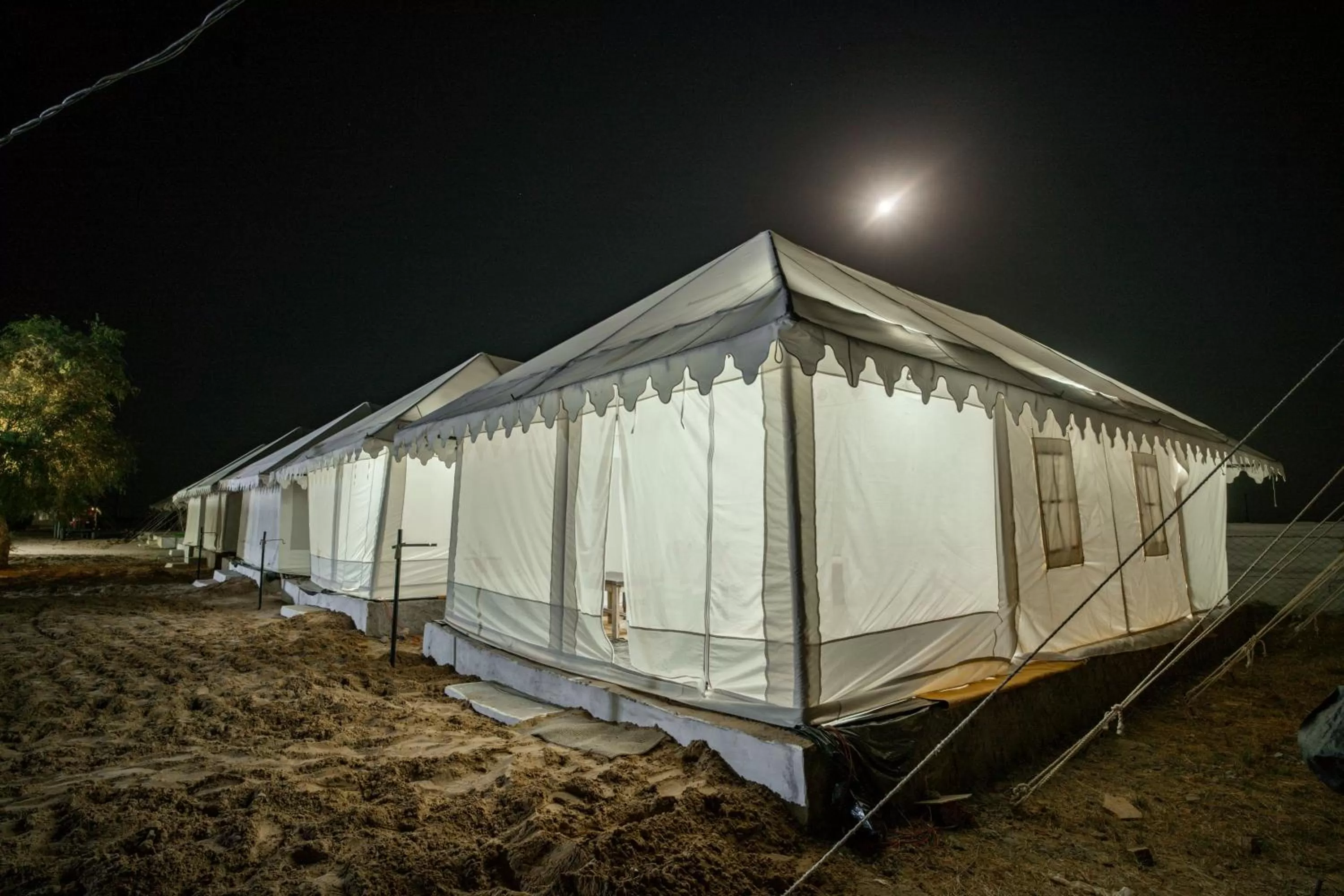 Night in Bhati Desert Camp Sam
