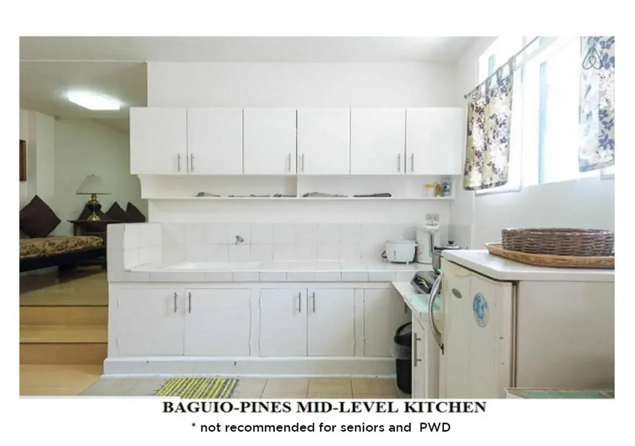 Kitchen/Kitchenette in Agreeable Family Baguio Suites