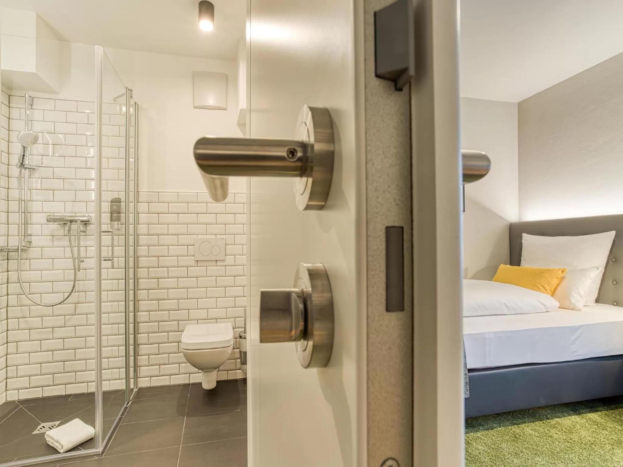 Photo of the whole room, Bathroom in NYCE Hotel Ingolstadt