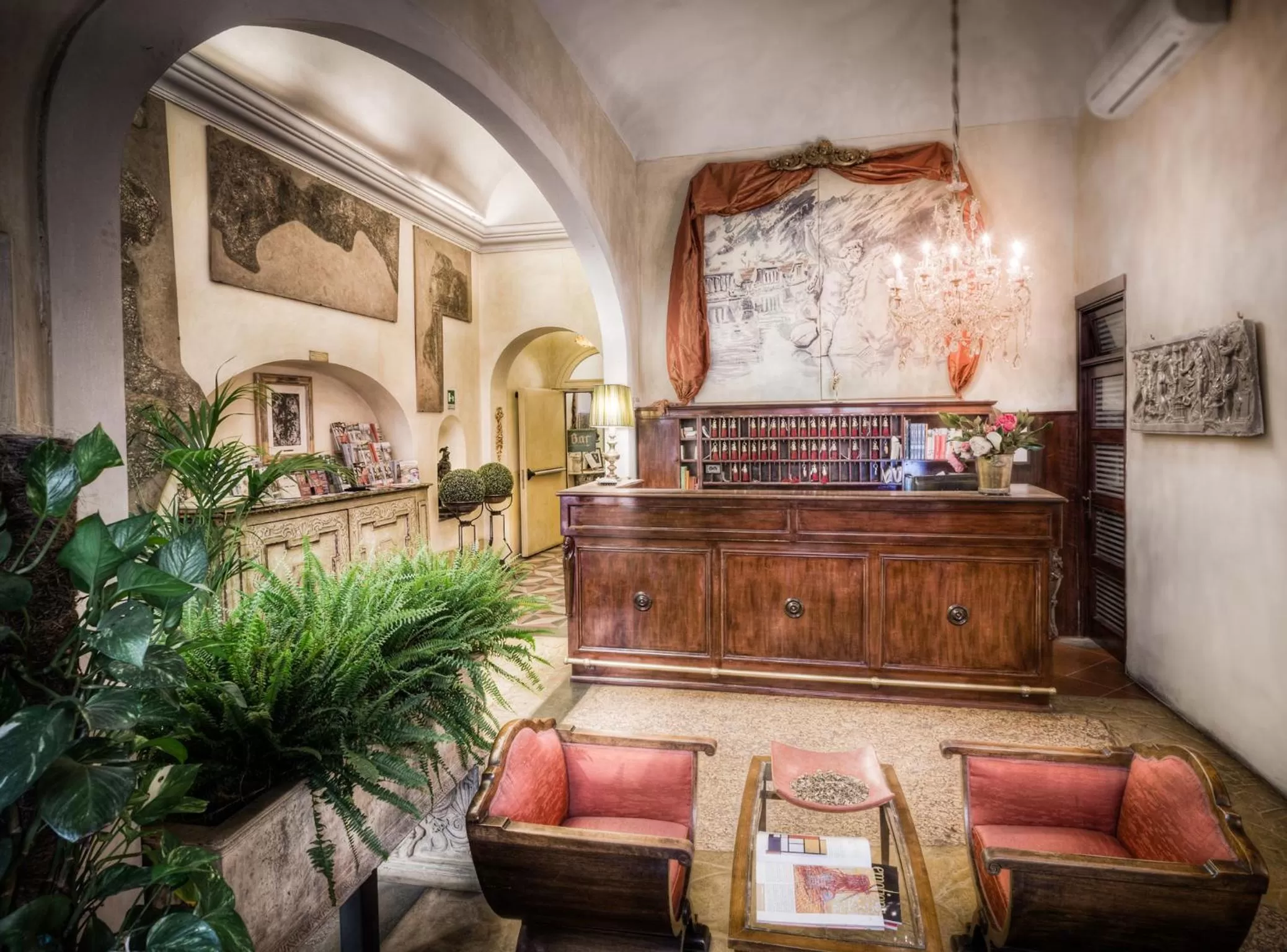 Lobby or reception in Hotel Palazzo dal Borgo