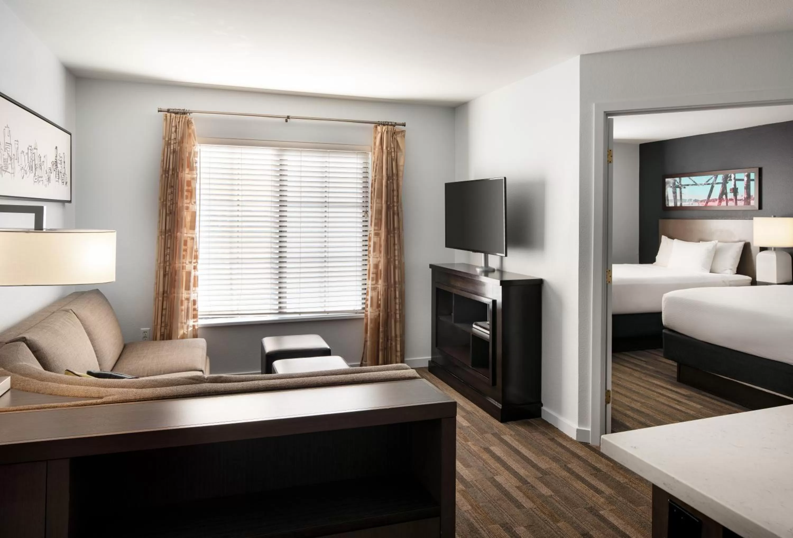 Bed in Hyatt House Denver Tech Center