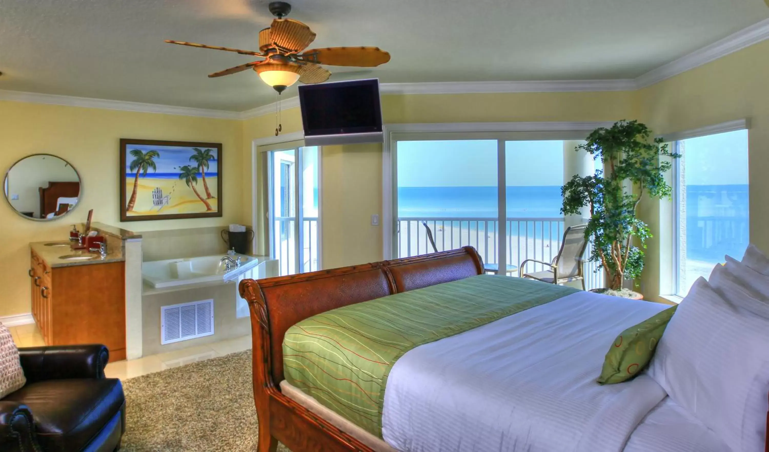 TV and multimedia in Sunset Vistas Two Bedroom Beachfront Suites