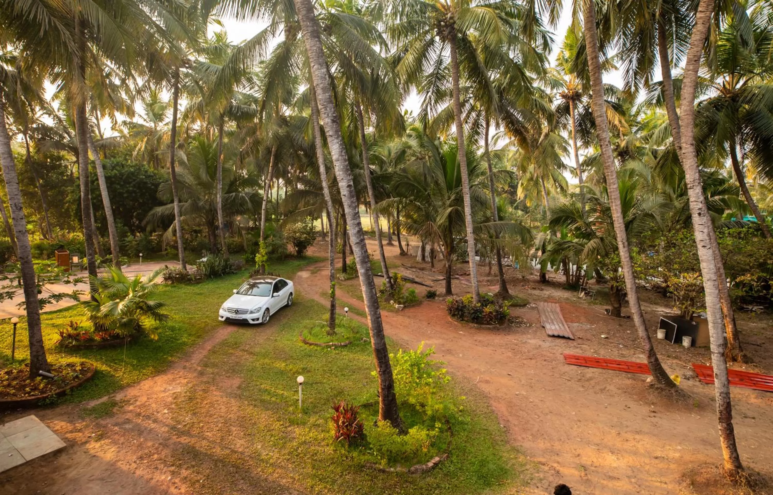 Garden view in The Woodside Inn