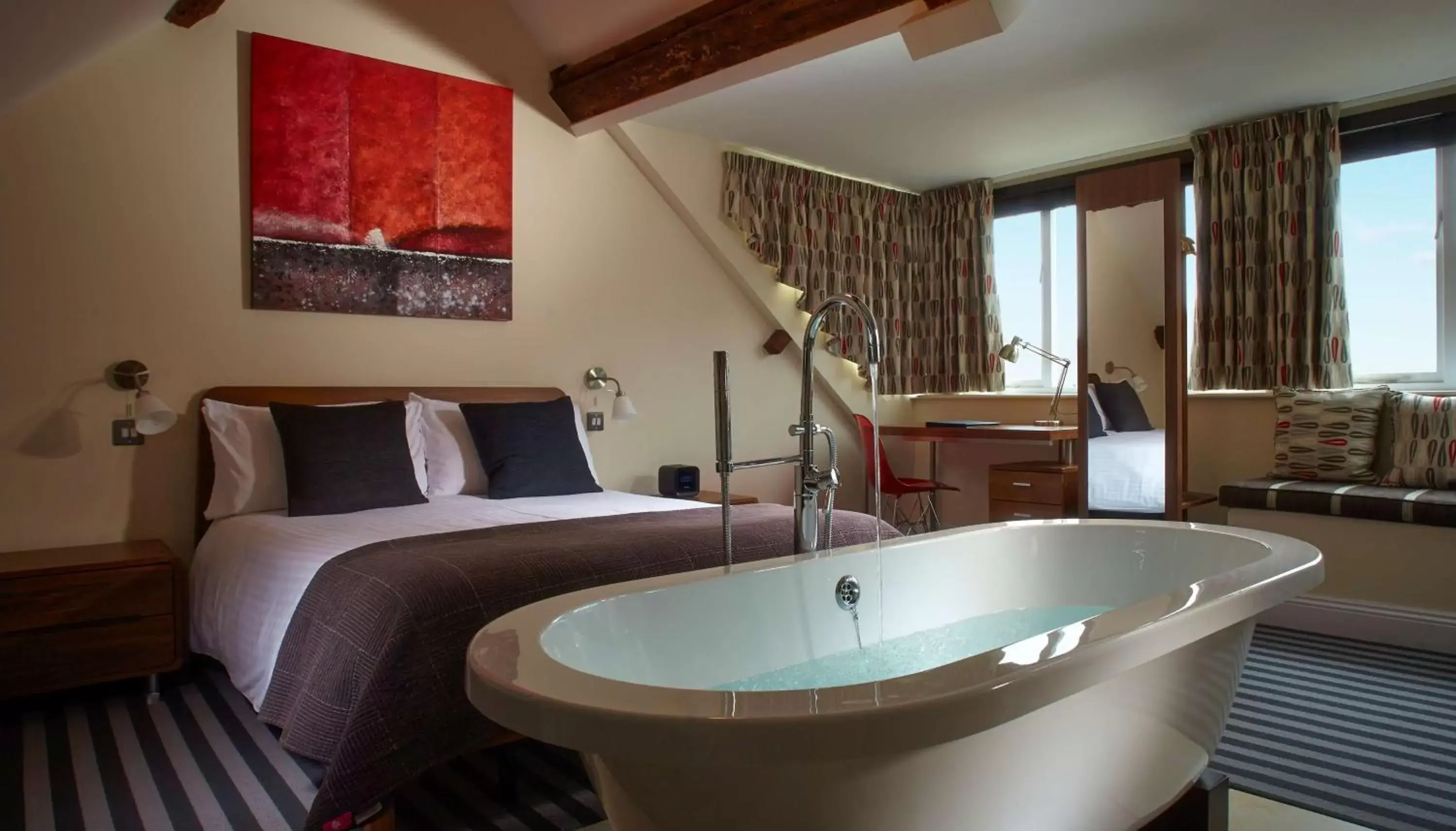 Photo of the whole room, Bathroom in The Swan Hotel, Wells, Somerset